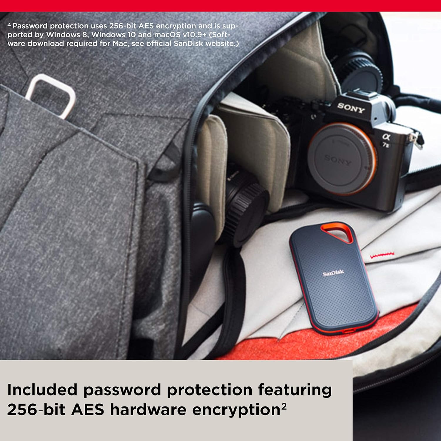 SanDisk 4TB Extreme PRO Portable SSD - Up to 2000MB/s - USB-C, USB 3.2 Gen 2x2, IP65 Water and Dust Resistance, Updated Firmware - External Solid State Drive - SDSSDE81-4T00-G25 - Image 7