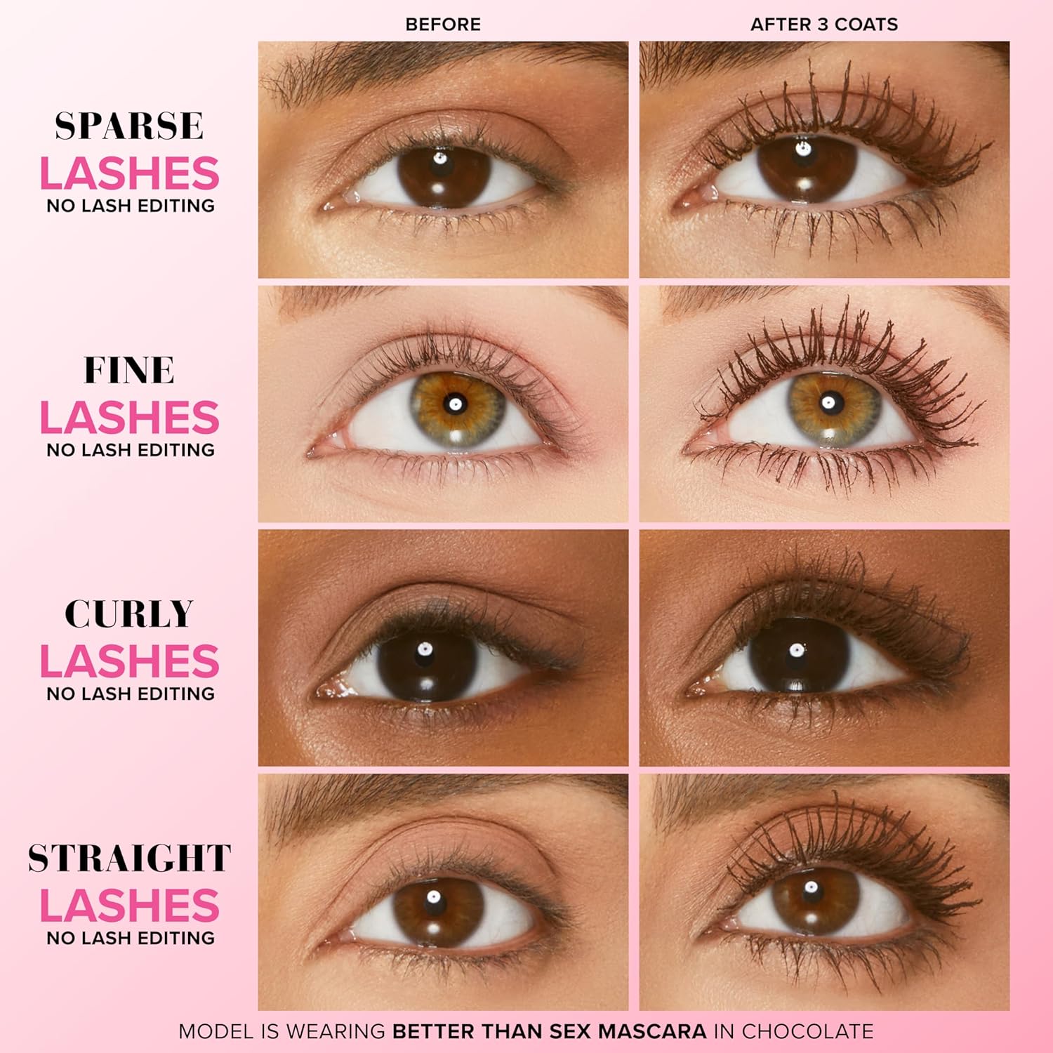 Too Faced Better Than Sex Volumizing Mascara | Dramatic Volume + Length | Cruelty Free - Image 2