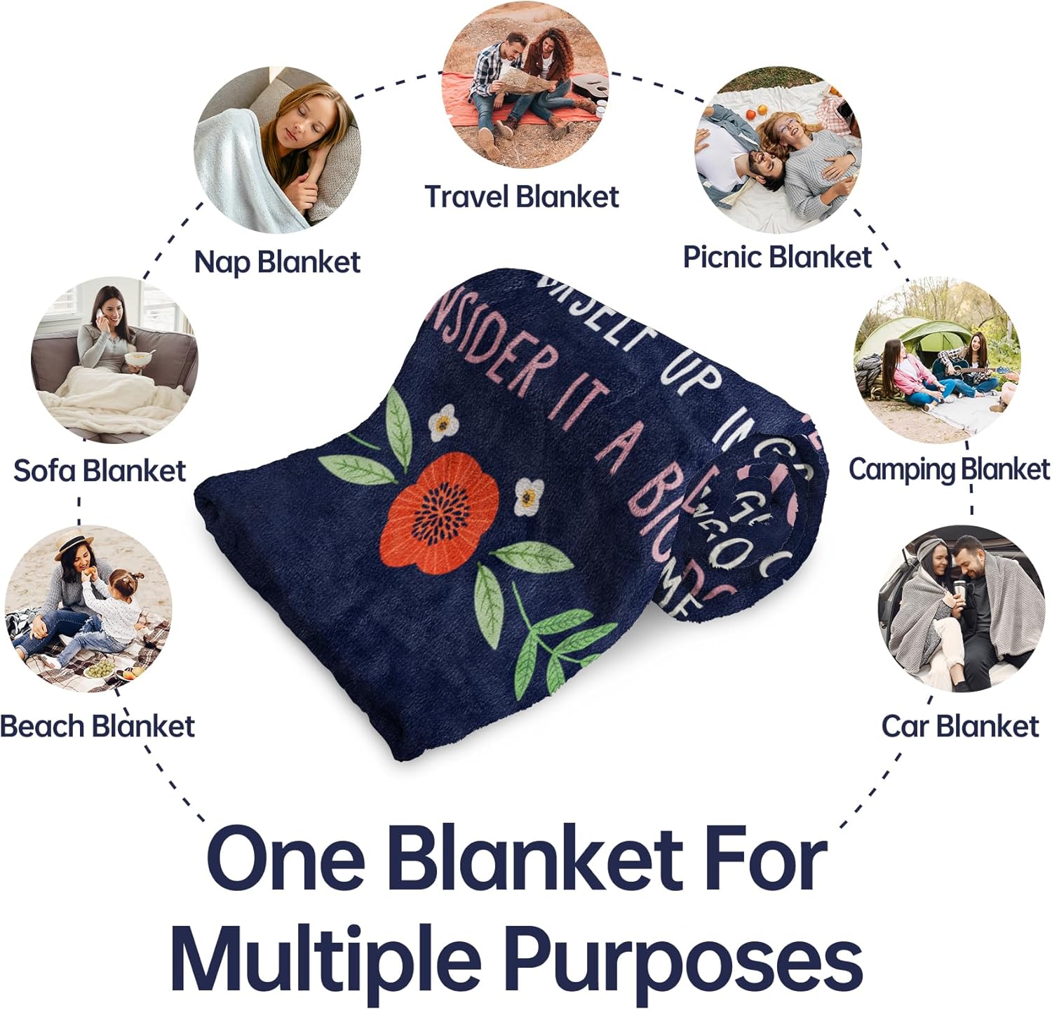 GiltGlimmer Friendship Gifts for Women, Best Friend Birthday Gifts for Women, Best Friend Blanket Gift, to My Bestie Throw Blanket for Mothers Day 60" x 50" - Image 7
