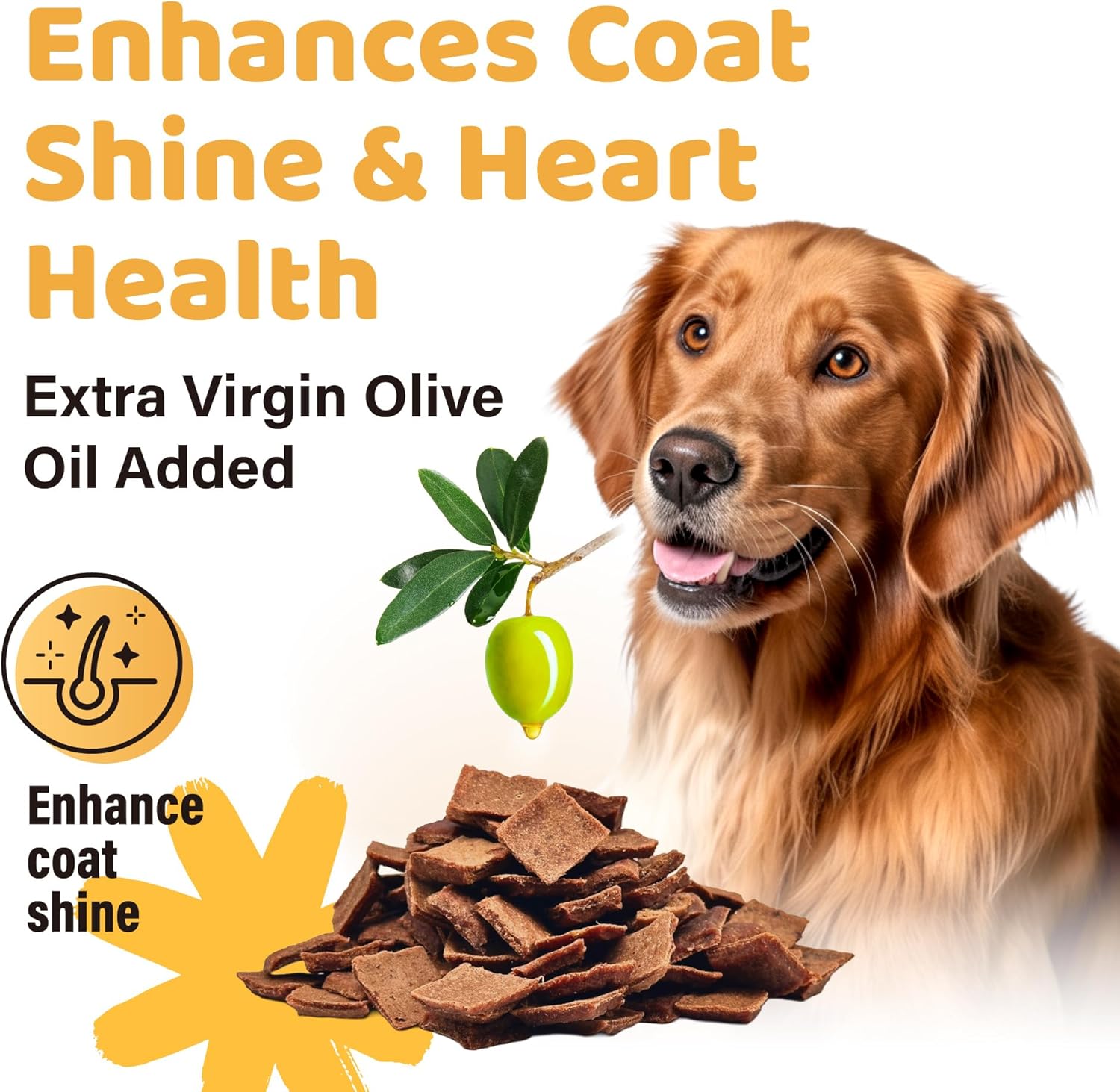 iPaw Air-Dried Turkey Dog Treats, Extra Virgin Olive Oil Added, Made with Turkey Meat, Chicken Heart and Duck Liver, High Protein, Soft Treats for All Age Dogs, Freeze-Dried Alternative (3.5oz/Pack) - Image 5