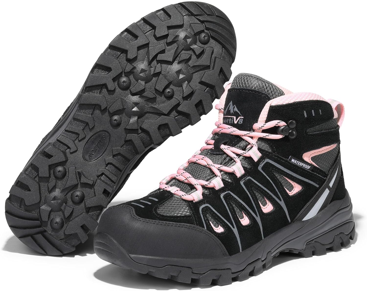 NORTIV 8 Women's Waterproof Hiking Boots Outdoor Trekking Camping Trail Hiking Boot Seeker - Image 6