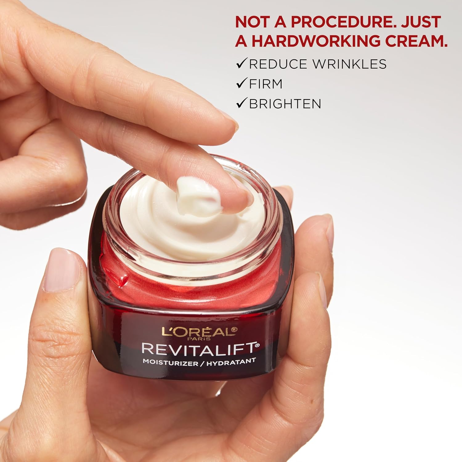 L'Oreal Paris Revitalift Triple Power Anti-Aging Face Moisturizer, Pro Retinol, Hyaluronic Acid & Vitamin C, Reduce Wrinkles 2.55 Oz - Image 6