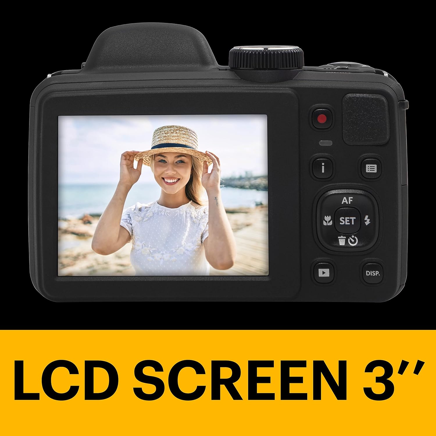 Kodak PIXPRO AZ405 Digital Camera, 40x Optical Zoom Bridge with 20MP Sensor, AA Batteries, OIS, 1080p Full HD Video, Black - Image 4