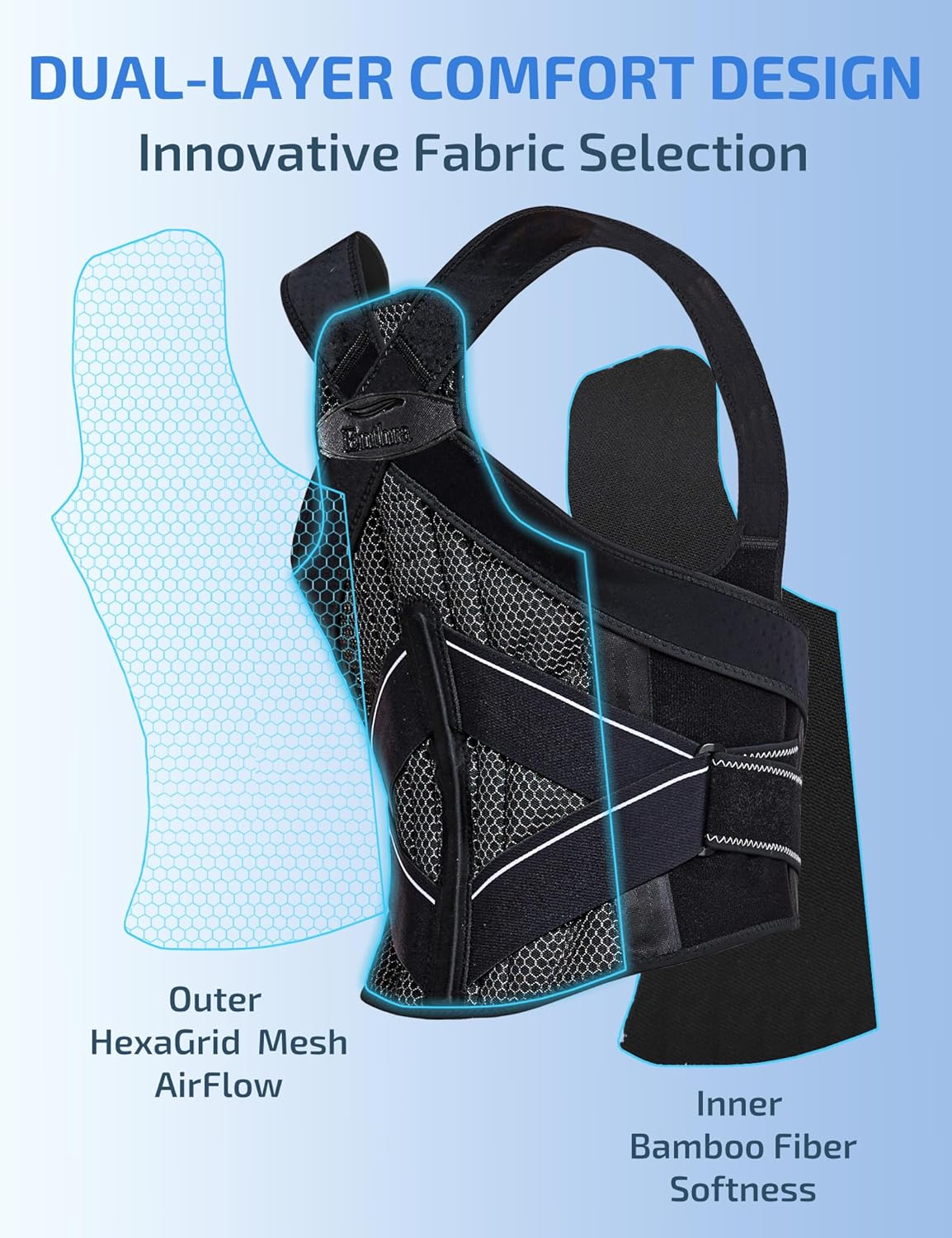 Posture Corrector for Women and Men with Bionic System, Precise Full Back Support Back Brace for Upper and Lower Back Pain Relief with Two 3D Pads - Image 5