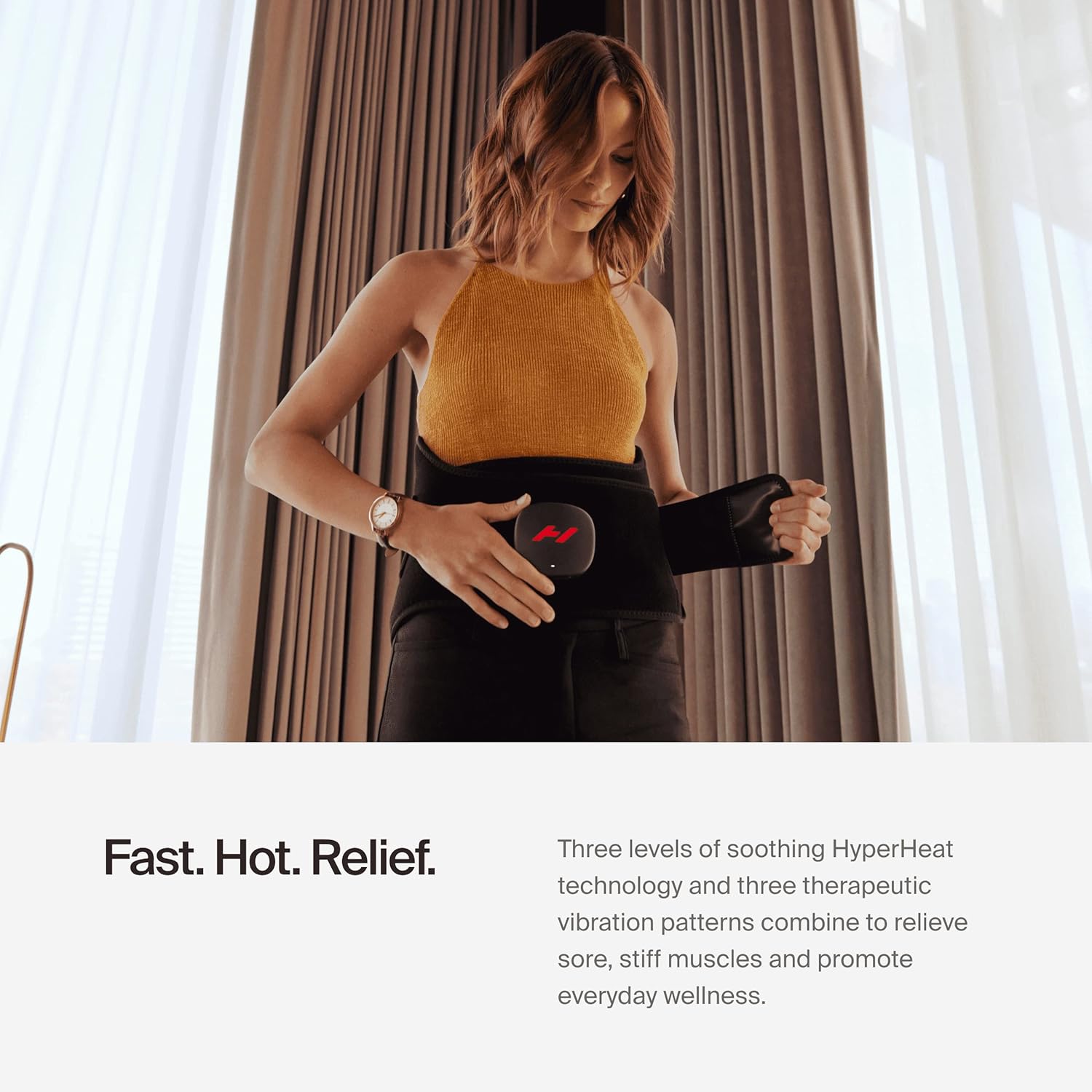 Hyperice Venom 2 Back Wrap - Provides Advanced Heat and Vibration for Pain, Soreness and Inflammation - Image 4