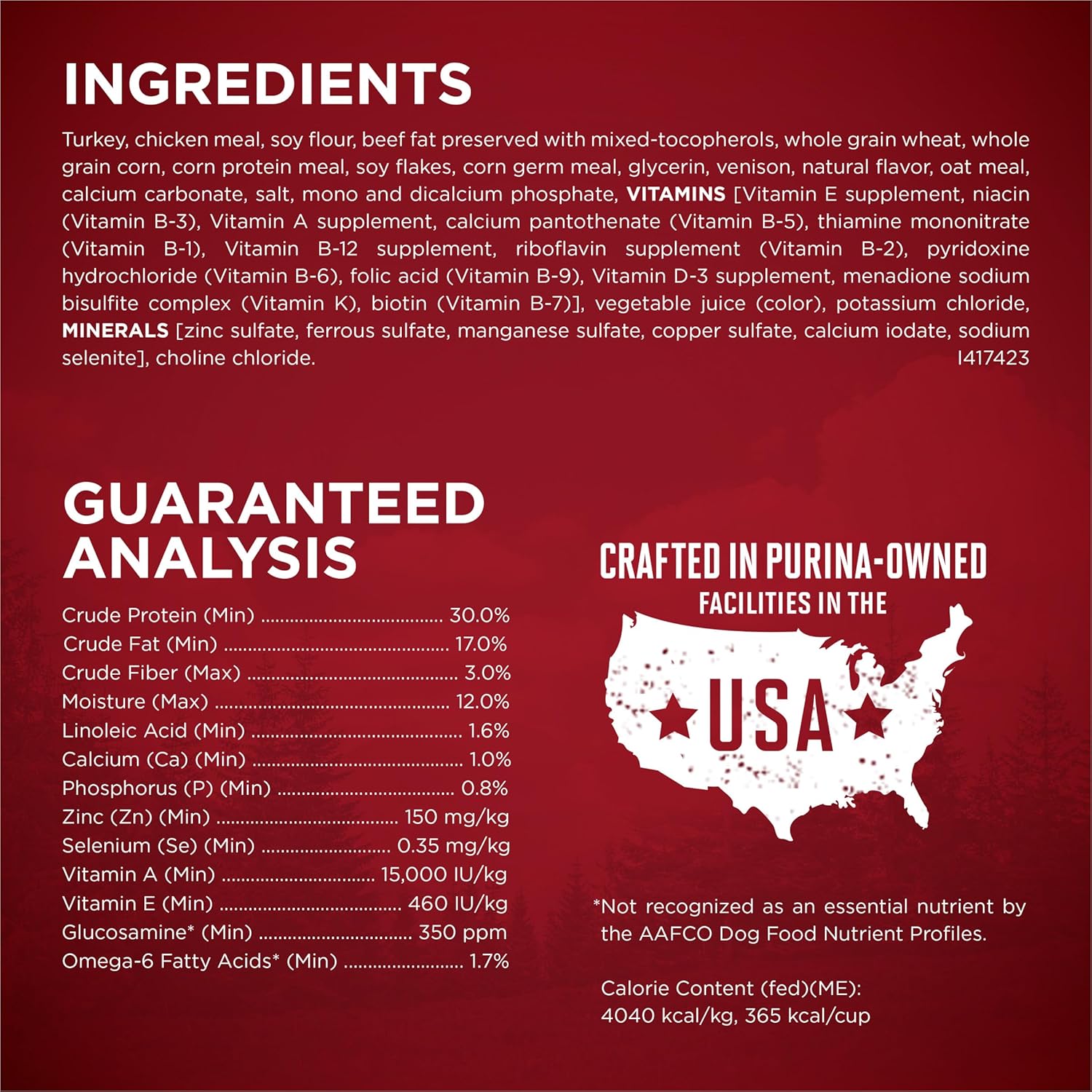Purina ONE True Instinct With A Blend Of Real Turkey and Venison Dry Dog Food - 7.4 lb. Bag - Image 4