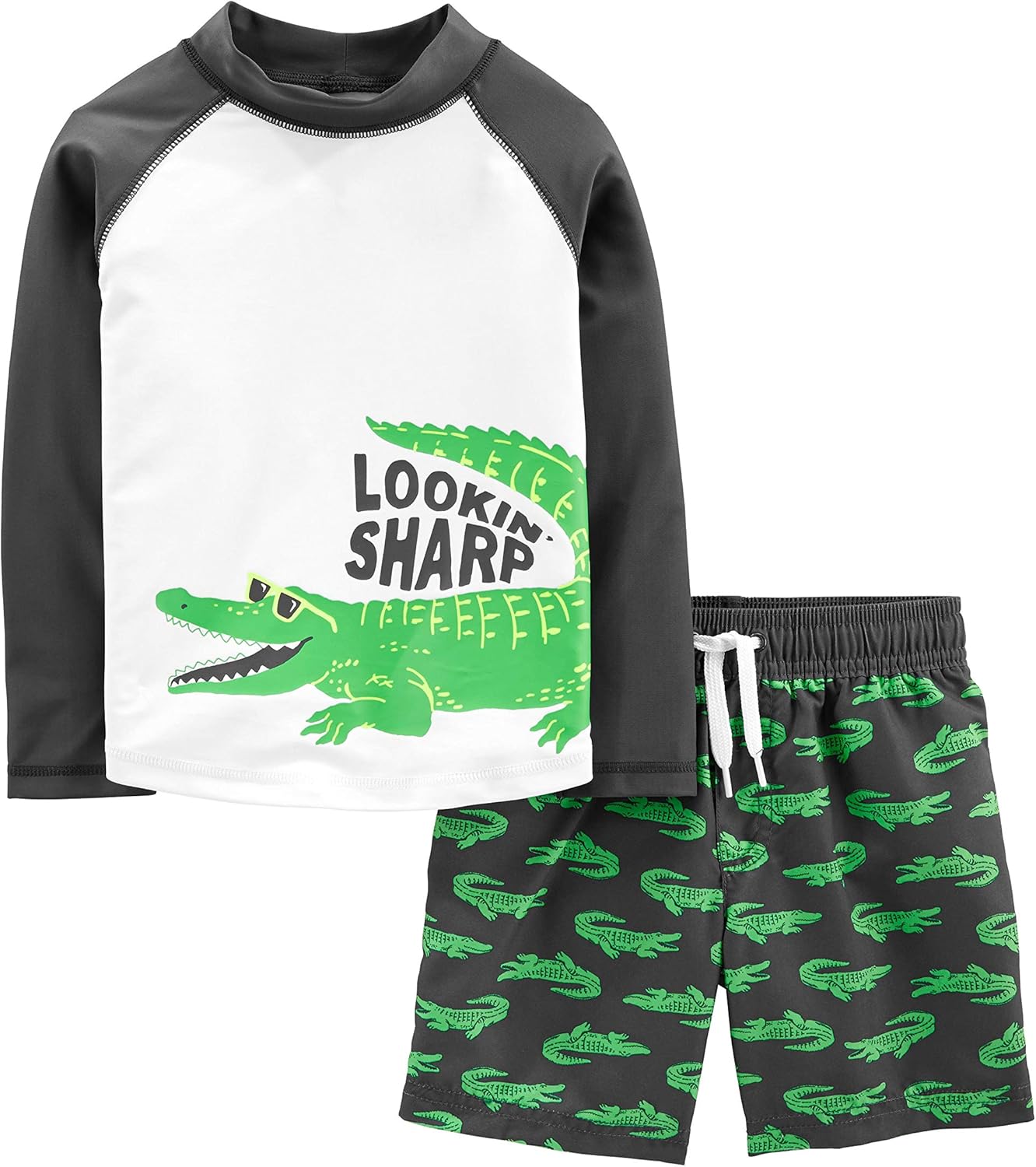 Simple Joys by Carter's Baby Boys' Swimsuit Trunk and Rashguard Set