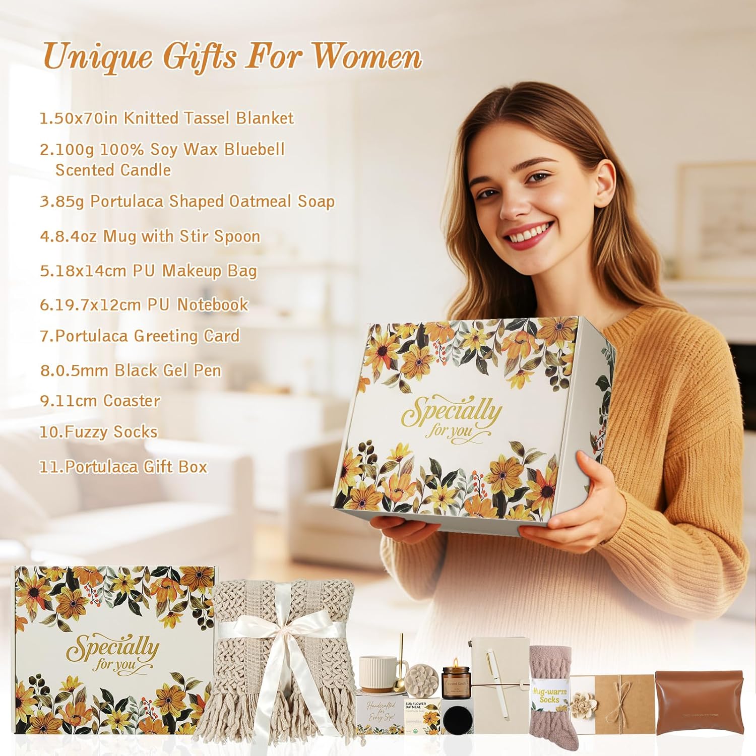 Self Care Gifts for Womens Birthday Gift Get Well Soon Gift - Sympathy Gift Baskets for Women Care Package, Thinking of You Inspirational Gifts for Her Mom Wife Daughter Sister Girlfriend Best Friend - Image 2