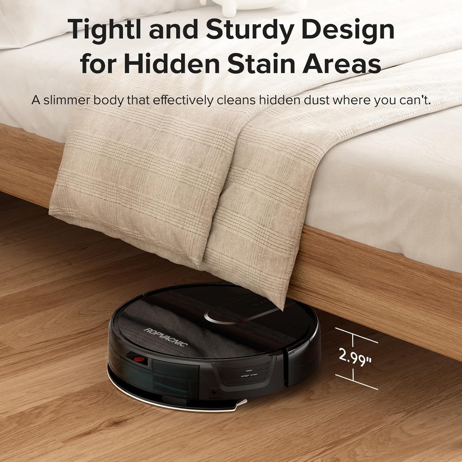 ROPVACNIC Robot Vacuum Cleaner Robot Vacuum and Mop Combo with 5200Pa Suction, Personalized Cleaning Adjustments, Self-Charging Robotic Vacuum Cleaner, Advanced Obstacle Avoidance - Image 3