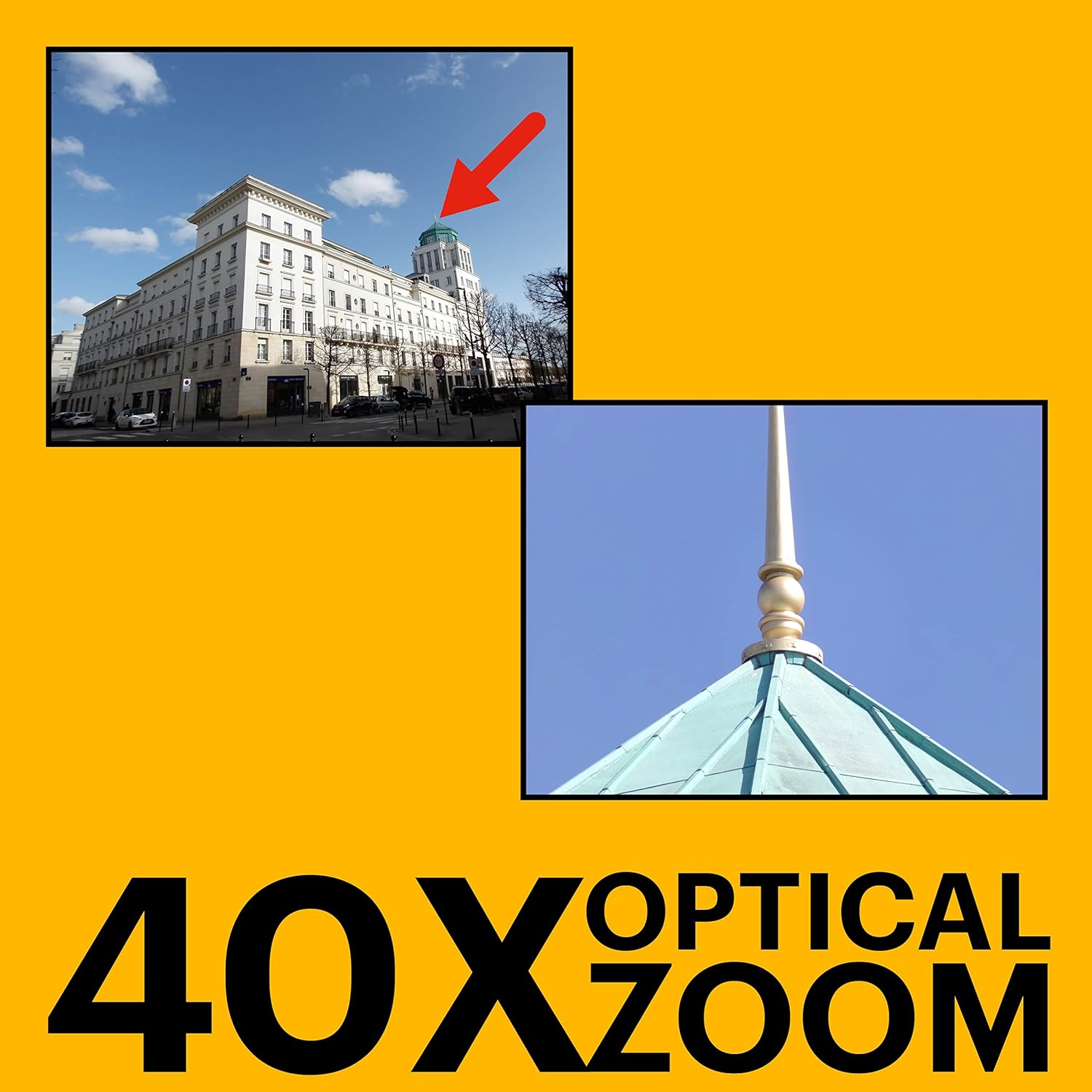 Kodak PIXPRO AZ405 Digital Camera, 40x Optical Zoom Bridge with 20MP Sensor, AA Batteries, OIS, 1080p Full HD Video, Black - Image 3