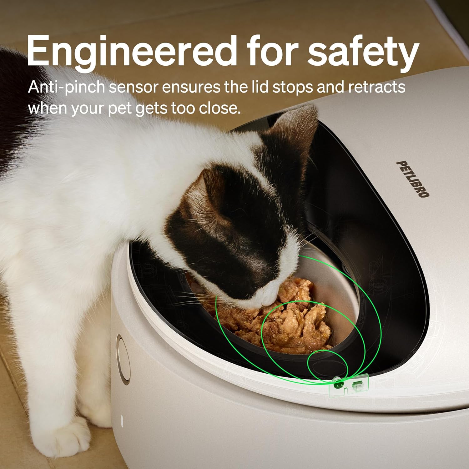PETLIBRO Automatic Cat Feeder Wet Food with Stainless Steel Bowl, Refrigerated Auto Cat Feeder with Semiconductor Cooling, 3 Fresh Meals for 3 Days, App-Controlled Pet Food Dispenser, Easy to Clean - Image 5