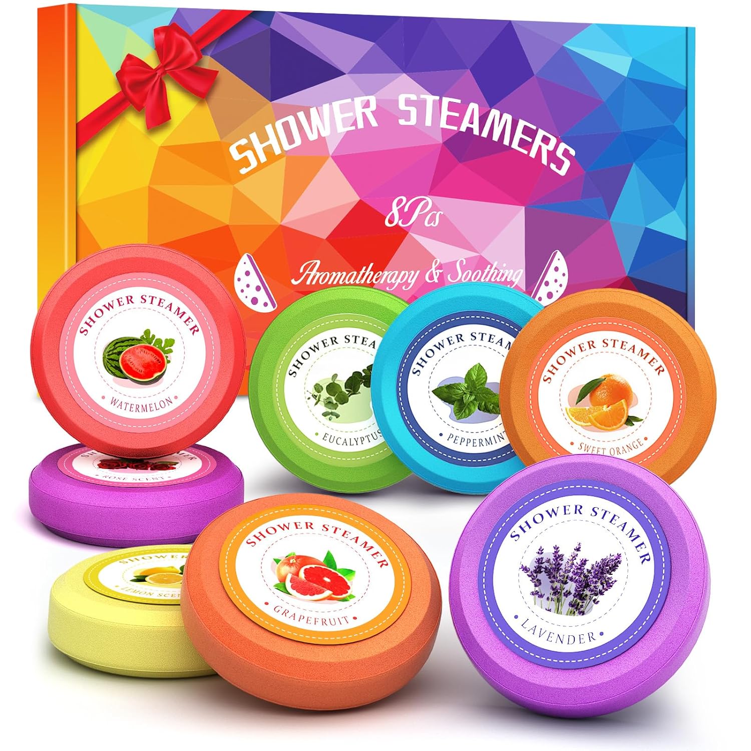 Shower Steamers Aromatherapy - sanyi Birthday Gifts for Women, Teens Easter Basket Stuffers for Adults Girls, Shower Bombs with Natural Essential Oils Self Care