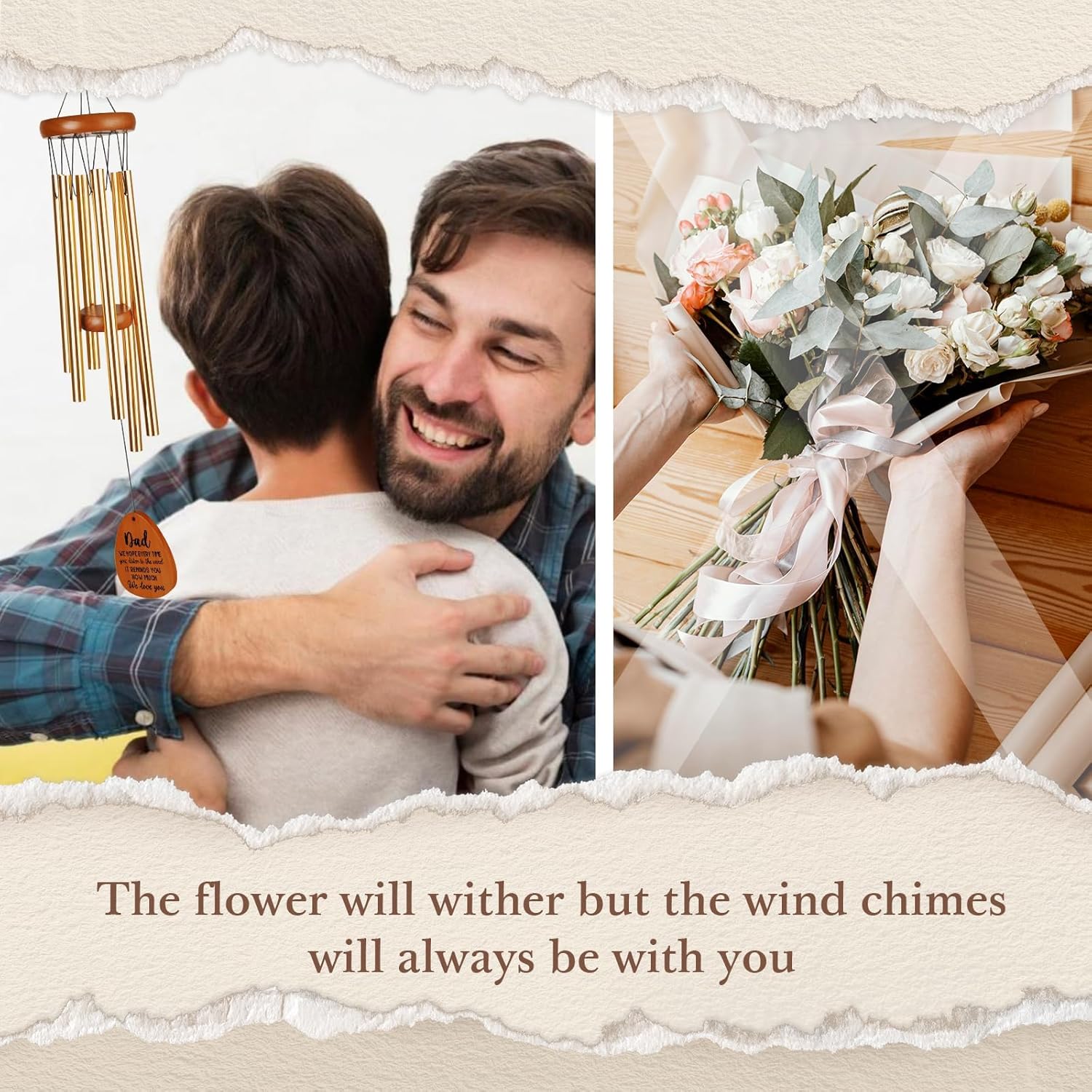 Gifts for Dad, Dad Wind Chimes, Best Gift for Dad, Birthday Gifts for Father from Daughter Son, Present for Dad, Father, Husband, Men, Dad Gift Ideas for Father's Day Thanksgiving Christmas - Image 3