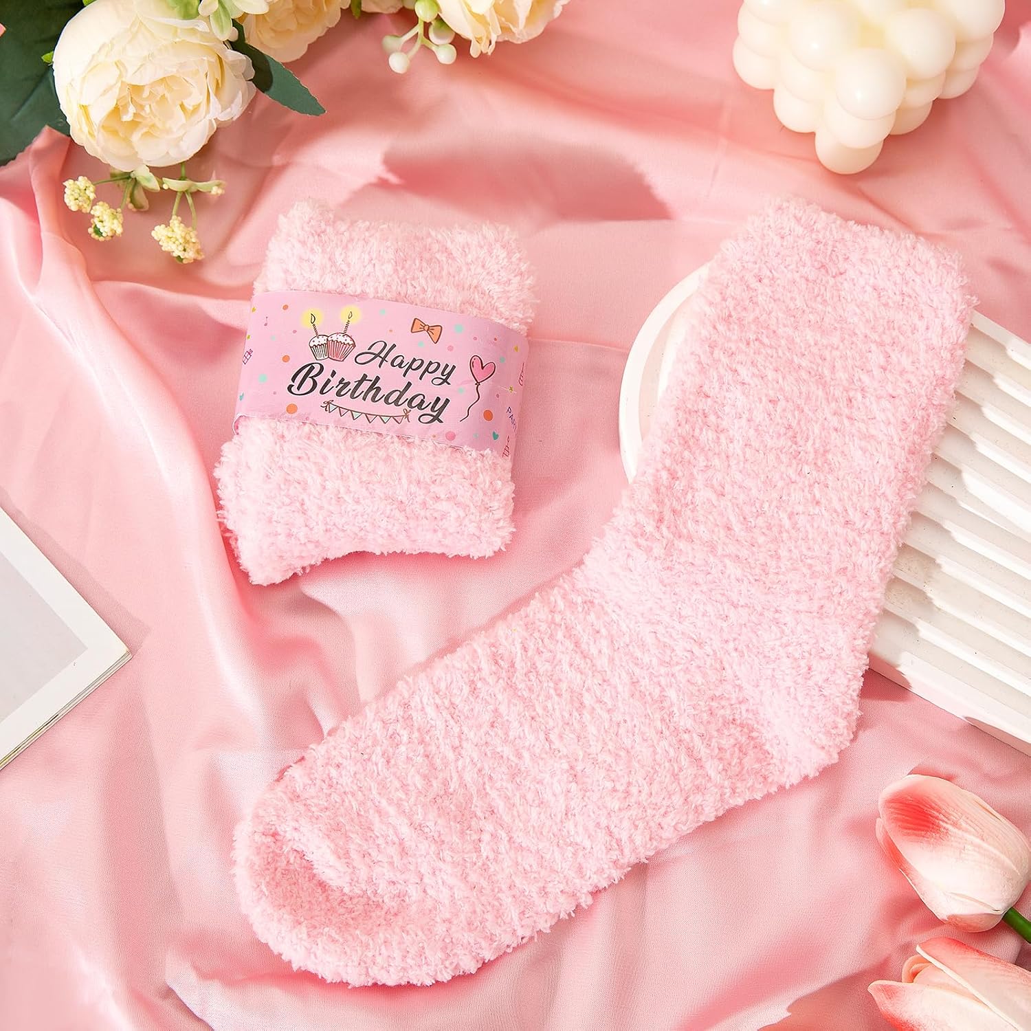 Birthday Gifts for Women Pink Gift Basket Friendship Gift Relaxing Set Best Friend Unique Gift Ideas for Women Gift Box for Sister Birthday Presents - Image 6