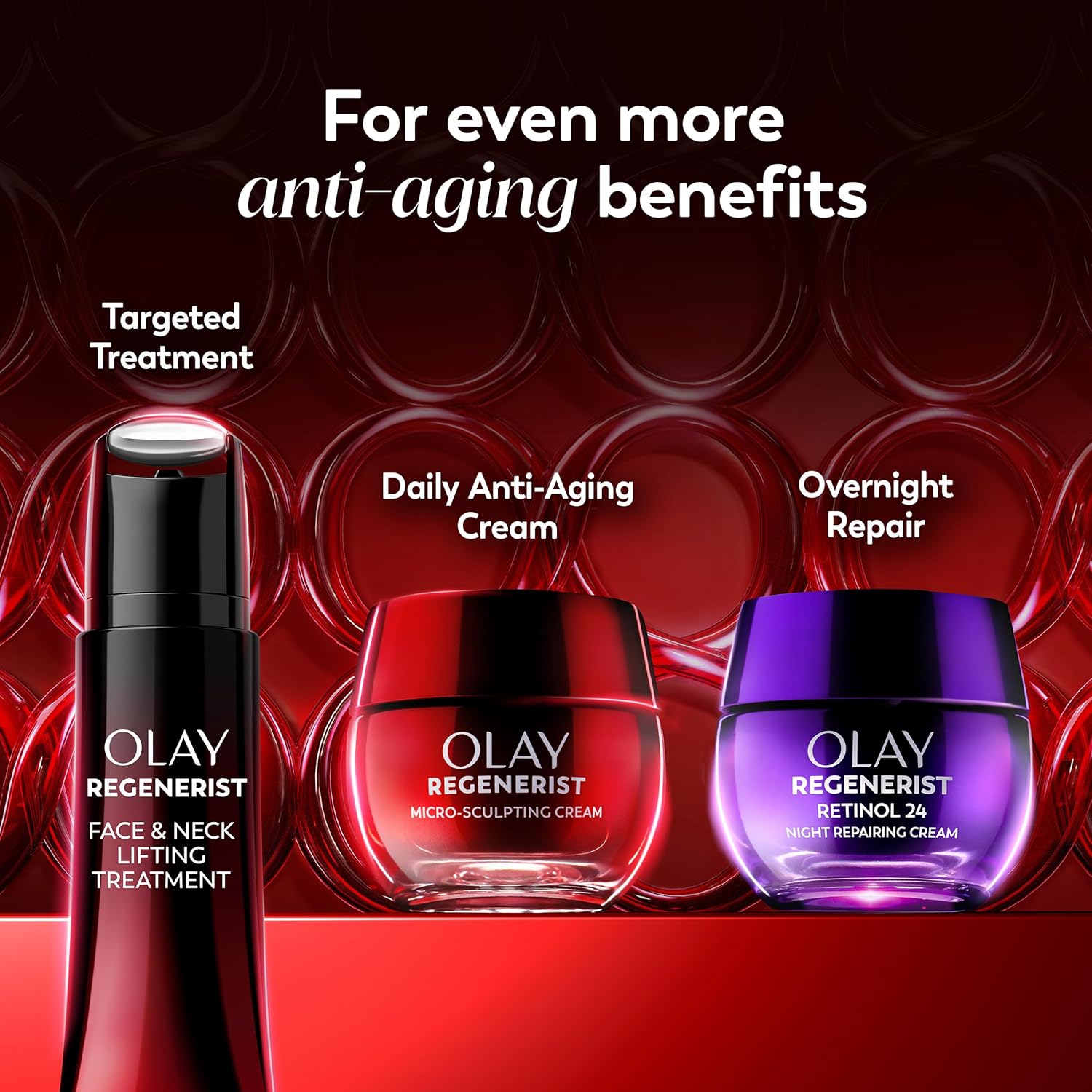 Olay Face Moisturizer, Regenerist Micro-Sculpting Cream for Women, Fragrance-Free - Anti-Aging, Anti-Wrinkle, Firming Skin Care - Triple Collagen Cream, Peptide, Hyaluronic Acid, Niacinamide, 1.7oz - Image 9