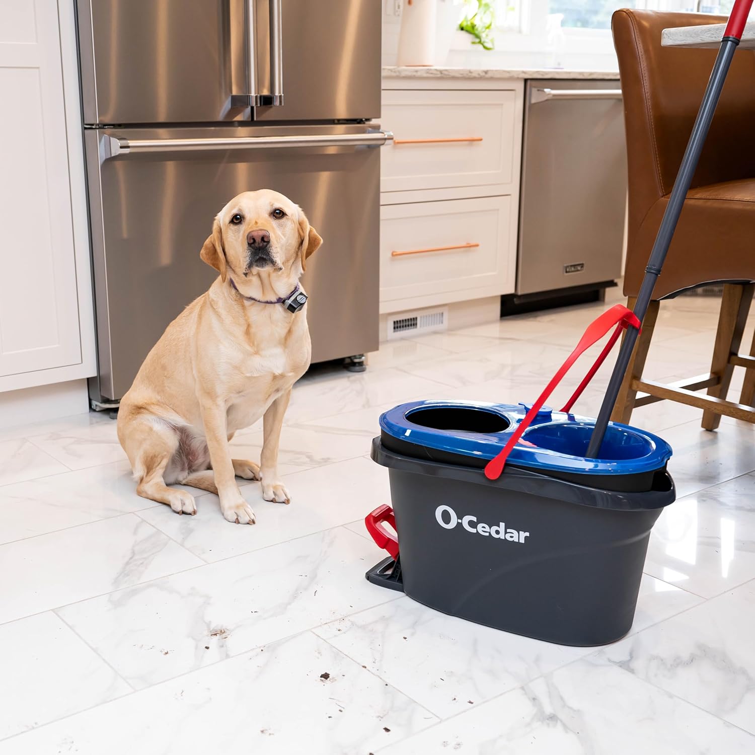 O-Cedar RinseClean Spin Mop & Bucket System | Clean with Water | Removes 99% of Bacteria - Image 9