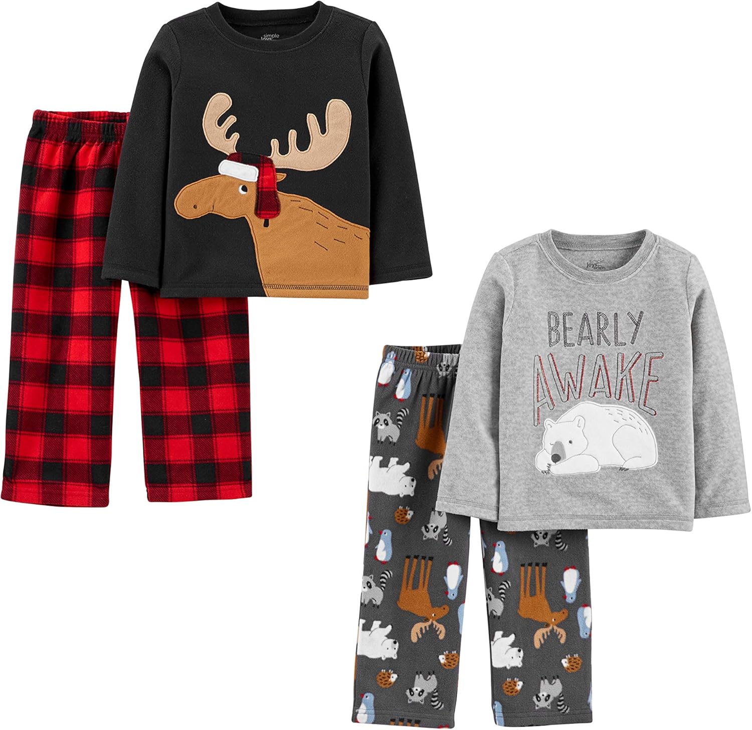 Simple Joys by Carter's boys 4-piece Pajama Set