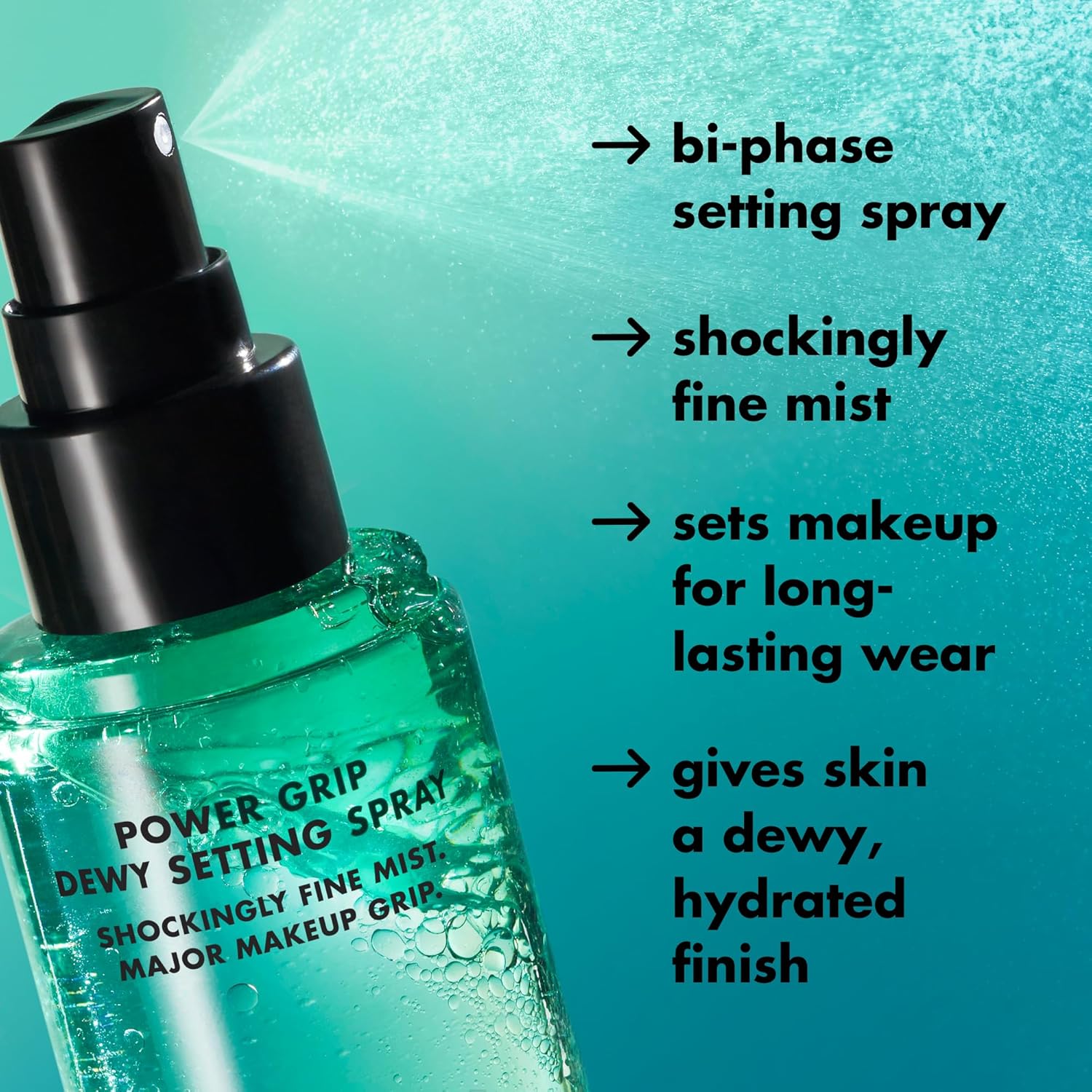e.l.f. Power Grip Dewy Setting Spray, Ultra Fine Mist Made With Hyaluronic Acid, Grips Makeup For A Hydrated, Dewy Finish, Vegan & Cruelty-Free - Image 4