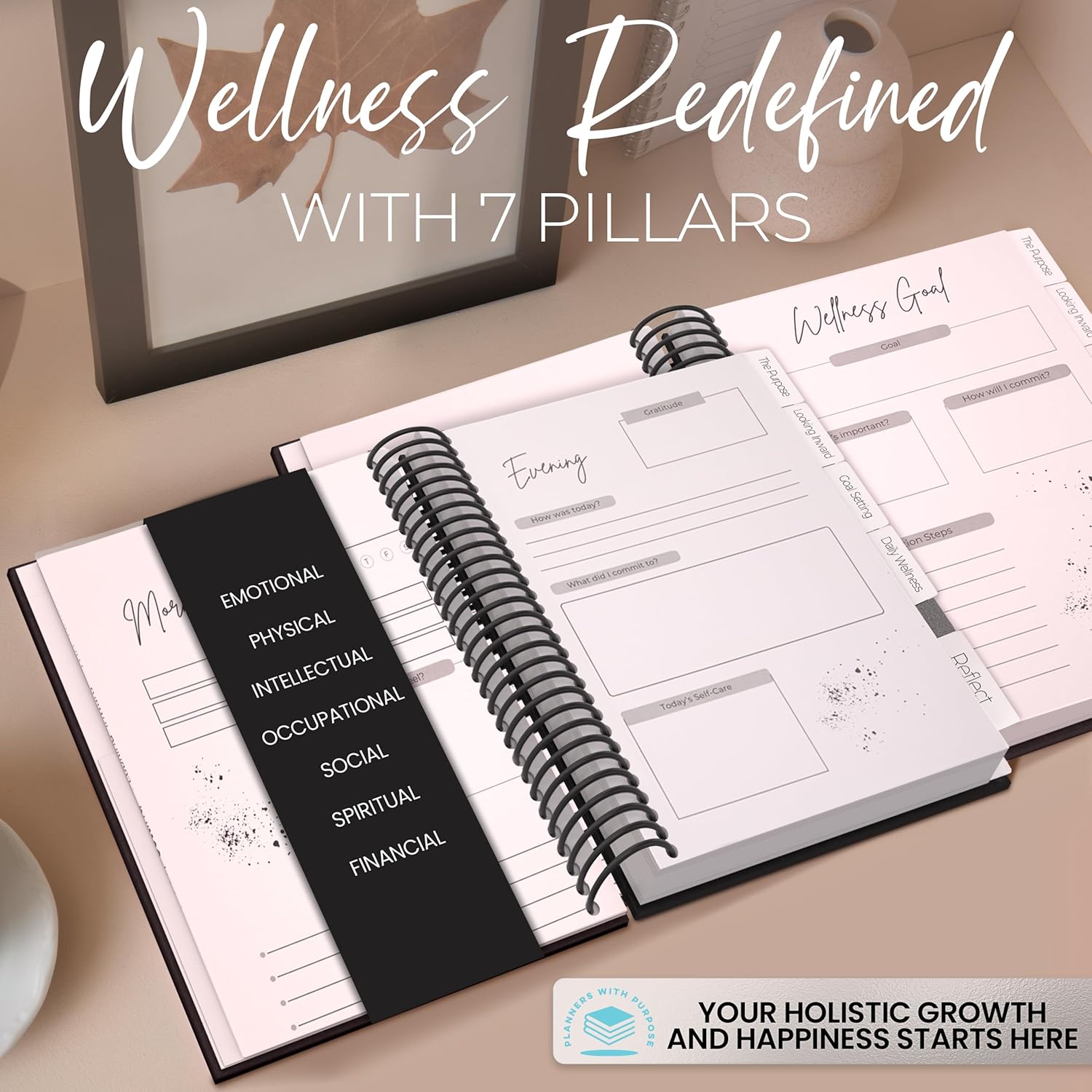 Wellness Journal – Daily Self Care Lifestyle Planner to Support Overall Health – Self Love Diary to Practice Gratitude, Goal Setting, Reflection, & Mindfulness for My Best Self - Image 2