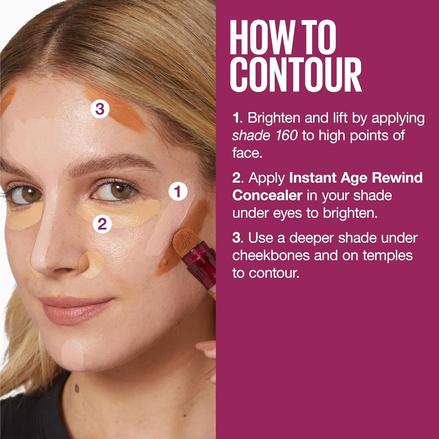 Maybelline Instant Age Rewind Eraser Dark Circles Treatment Multi-Use Concealer, 110, 1 Count (Packaging May Vary) - Image 7