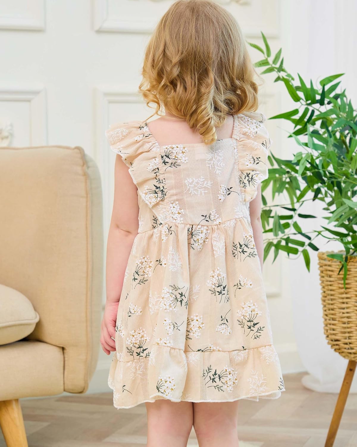 Renotemy Newborn Infant Baby Girl Dresses Summer Outfits Boho Casual Sundress Gifts Toddler Clothes for Girl with Hat and Bag - Image 5