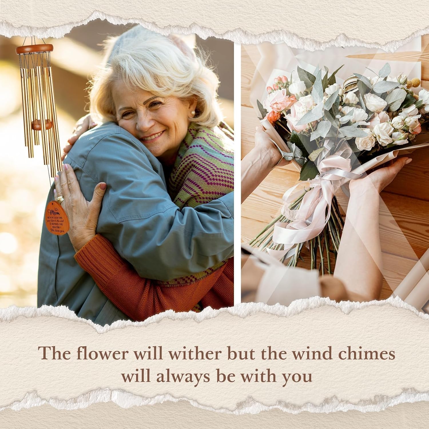 Gifts for Mom, Moms Wind Chimes, Best Gift for Mom, Mother Birthday Gift from Daughter Son, Love Reminder Gifts for Mother's Day Christmas - Image 3
