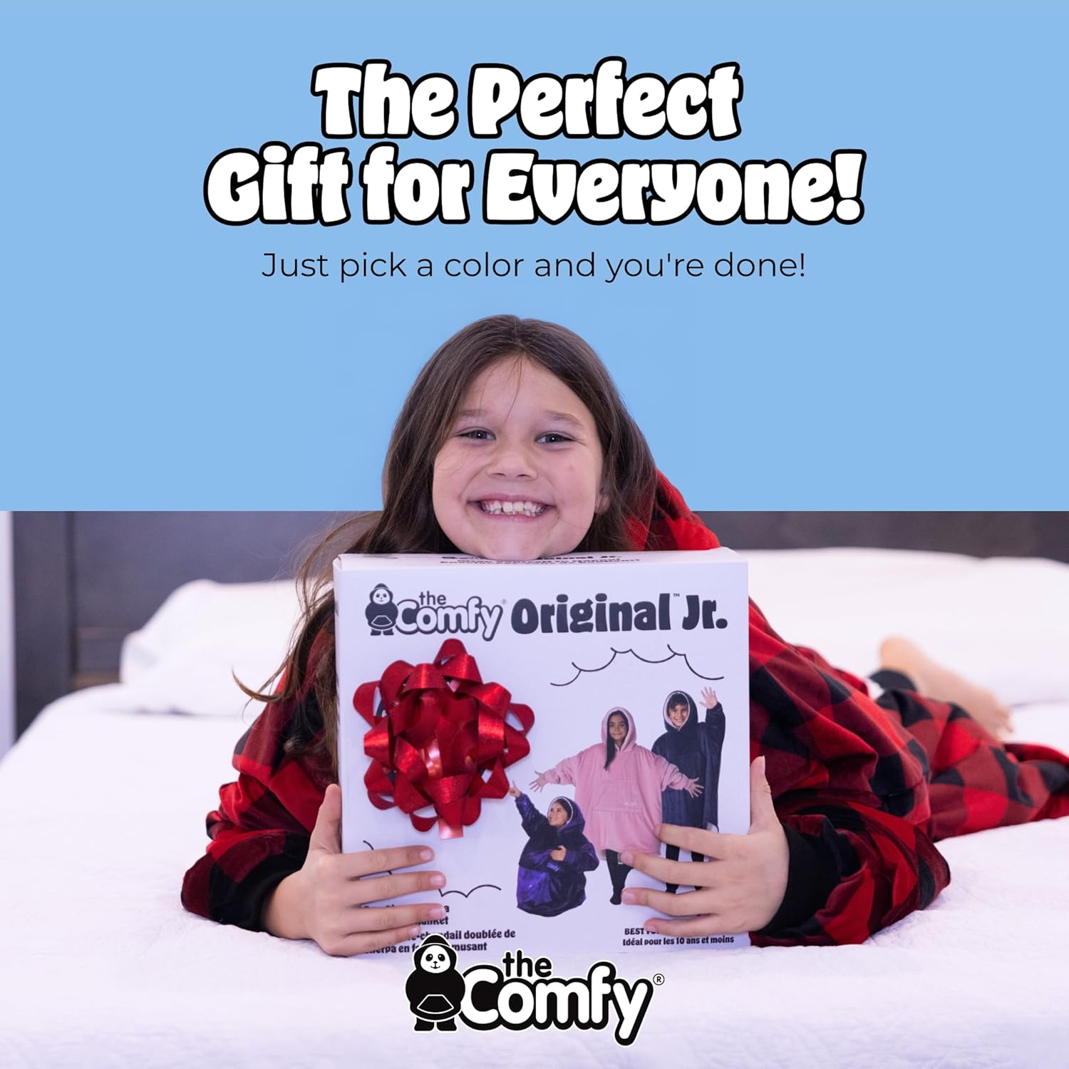 THE COMFY Original | From Shark Tank | Patented | Oversized Sherpa Wearable Blanket Hoodie| Gift for Women & Men | One Size - Image 8