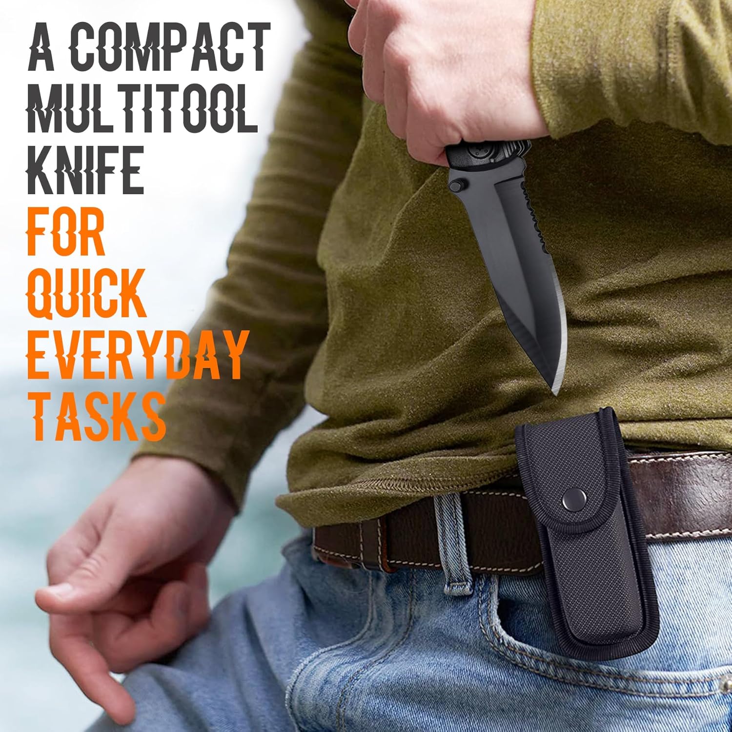 Gifts for Boyfriend Him Husband Men, Multitool Knife”I LOVE YOU”, Valentines Unique Gifts, Anniversary Ideal Gift for Husband, Fathers Day Birthday Gift for Him, Christmas Stocking Stuffers - Image 6