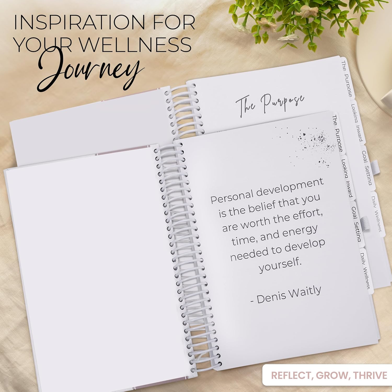 Wellness Journal – Daily Self Care Lifestyle Planner to Support Physical, Mental, & Emotional Health – Guided Prompts Self Love Diary to Practice Gratitude, Reflection, and Goals - Image 7