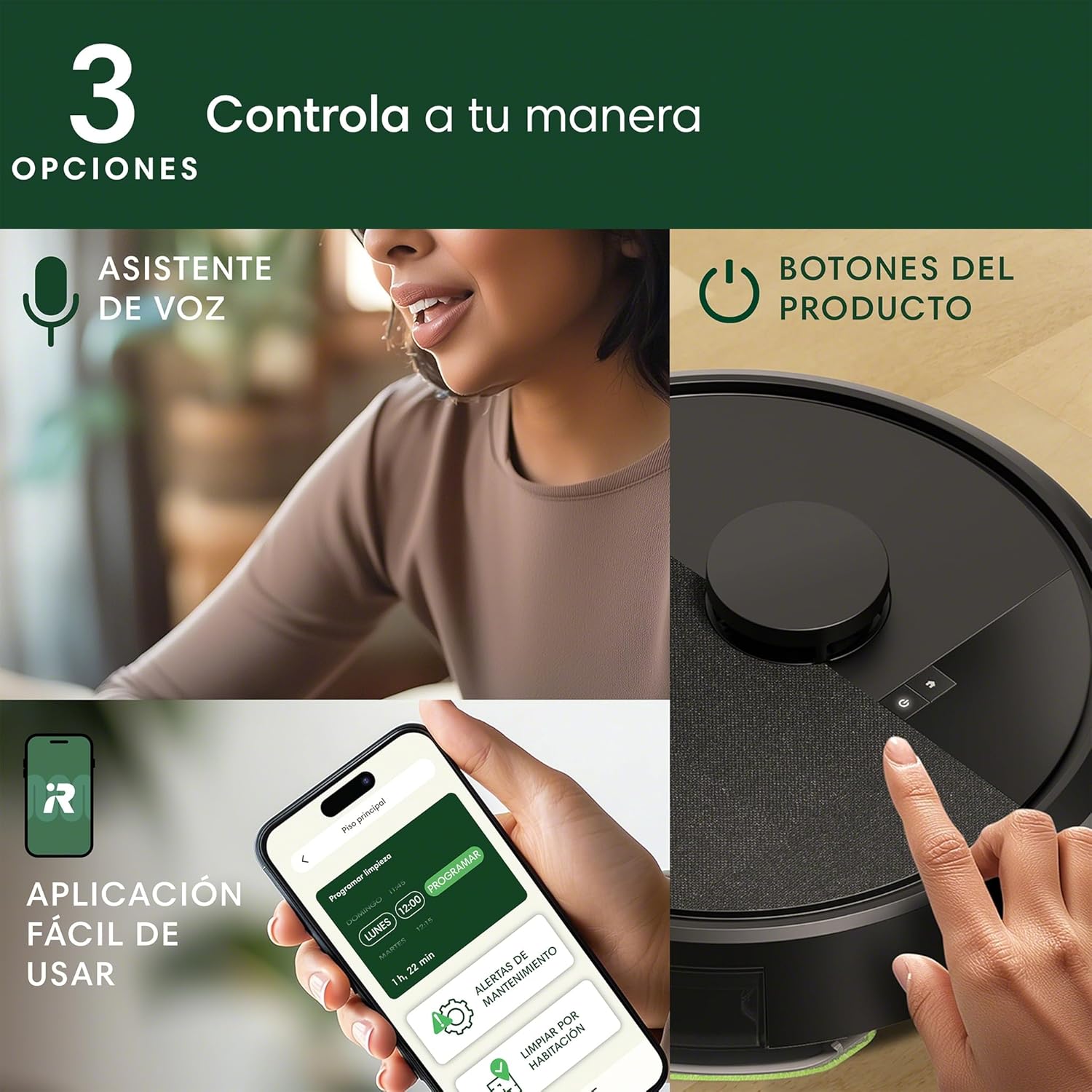 iRobot Roomba 105 Combo Robot Vacuum & Mop - Easy to use, Intense Power-Lifting Suction, LiDAR Navigation, Multiple Cleaning Modes, Avoids Mopping Carpets, Self-Charging - Image 8