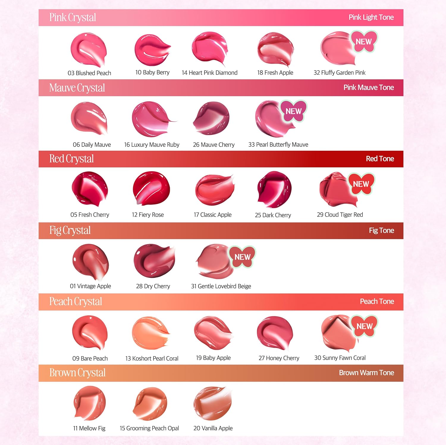 CLIO Crystal Glam Tint, Glossy Lip Tint with Glass-Like Shine, Lightweight Buildable Lip Stain, Long-Lasting Color, Non-Sticky, Rose Extract, Korean Lip Tint (006 DAILY MAUVE) - Image 3