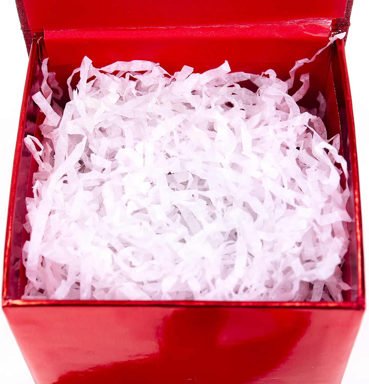 Hallmark Small Gift Box with Bow and Shredded Paper Fill (Red Signature 4 inch Gift Box with Glitter) for Birthdays, Graduations, Anniversaries, Christmas, Valentine's Day, All Occasion - Image 5