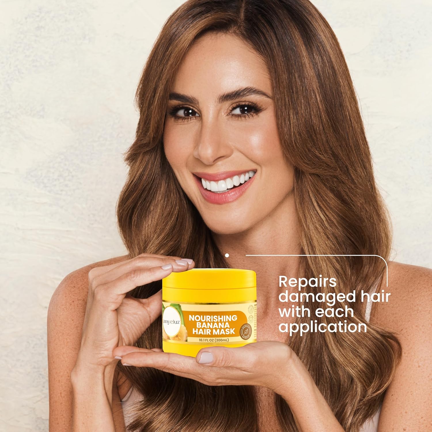 ANYELUZ Intensive Banana Hair Mask - Deep Repair and Hydration for Damaged and Dry Hair - Image 2