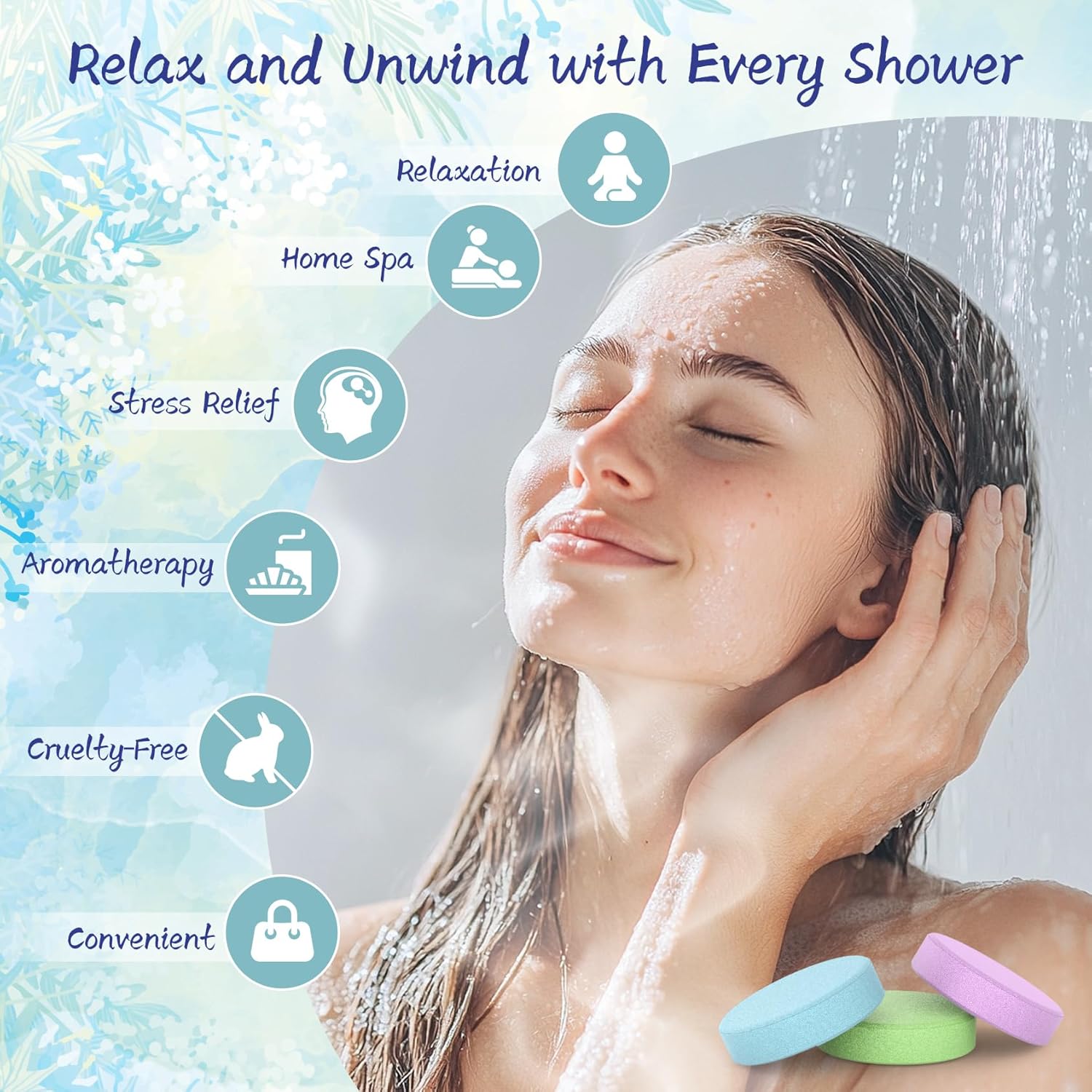 Shower Steamers Aromatherapy 8 Pack - Gifts for Women, Shower Bombs with Essential Oils, Self Care and Stress Relief Stocking Stuffers, Relaxation Birthday Gifts for Women and Men - Image 4