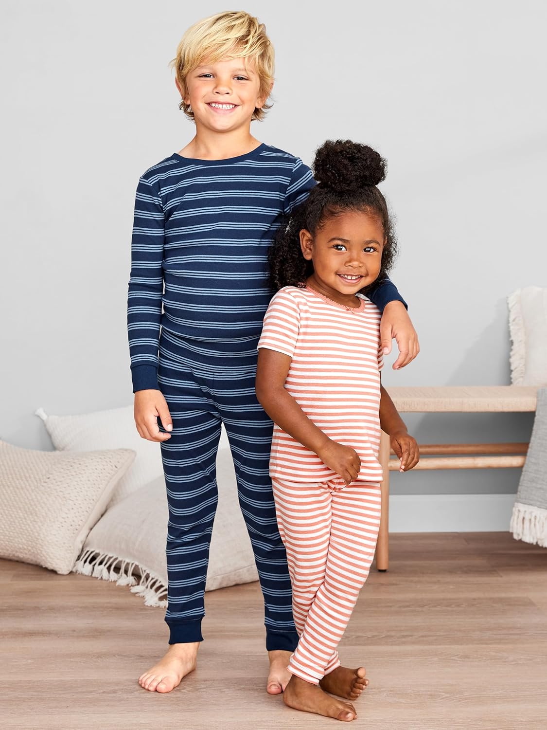 Simple Joys by Carter's girls 6-piece Snug Fit Cotton Pajama Set - Image 5
