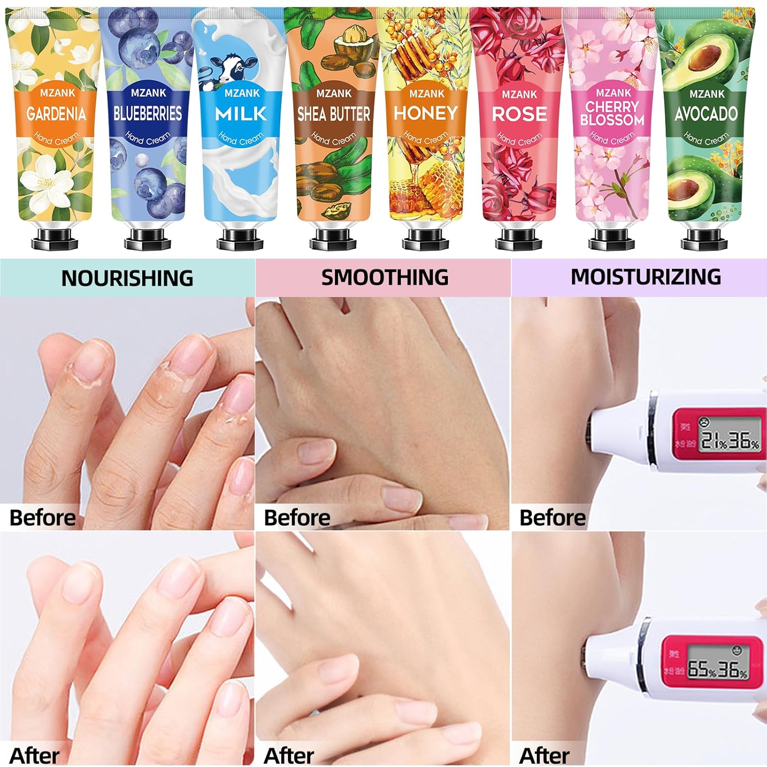 14 Pack Hand Cream for Dry Cracked Hands,Easter Basket Stuffers for Her Women Teengirls,Mothers Day Gifts,Nurse Appreciation Gifts,Teacher Appreciation Gifts,Bridesmaid Gifts,Hand Lotion Travel Size - Image 5