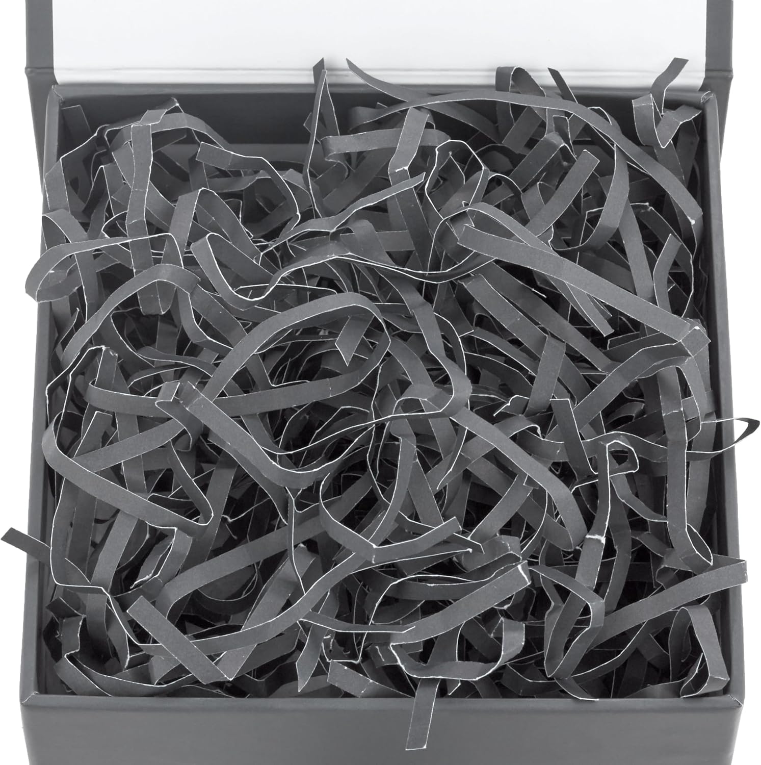 Hallmark Small Gift Box with Bow and Shredded Paper Fill (Gray 4 inch Gift Box) for Weddings, Graduations, Birthdays, Father's Day, Groomsmen Gifts, All Occasion - Image 5