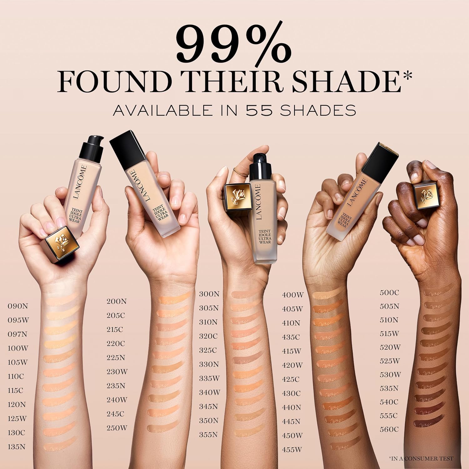 Lancôme Teint Idole Ultra Wear Natural Matte Foundation- Longwear, Medium-Full Coverage, Natural Finish, Waterproof & Hydrating Formula - Image 4