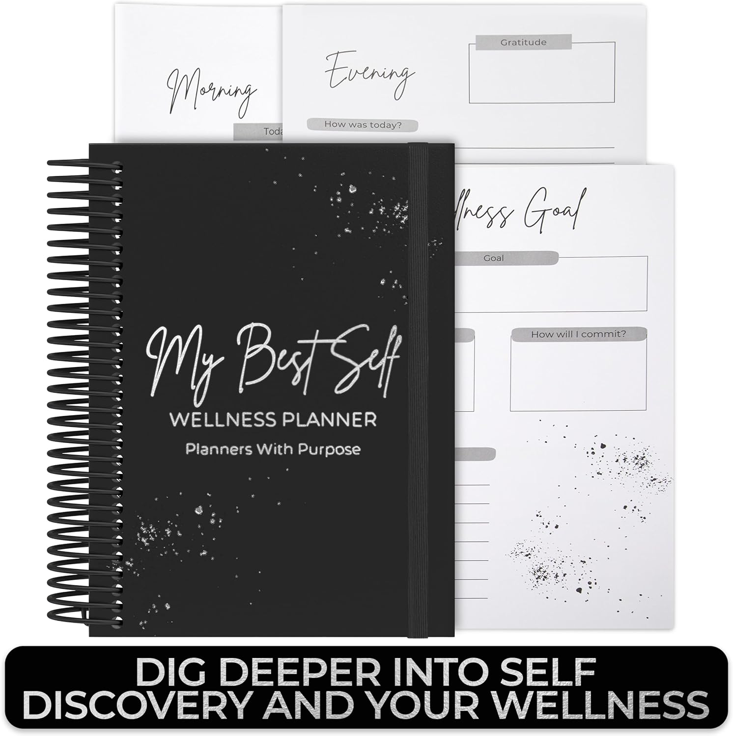 Wellness Journal – Daily Self Care Lifestyle Planner to Support Overall Health – Self Love Diary to Practice Gratitude, Goal Setting, Reflection, & Mindfulness for My Best Self - Image 4
