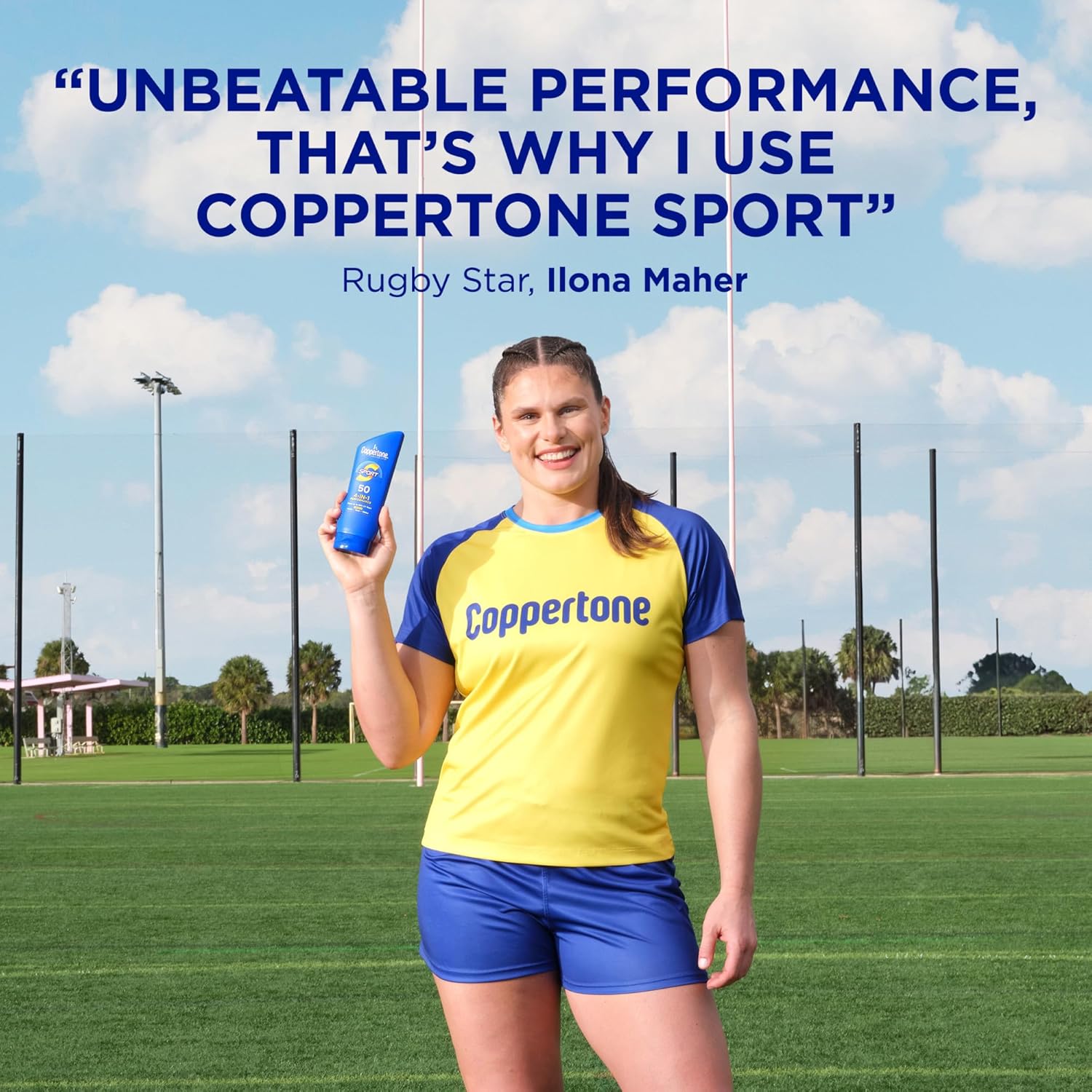 Coppertone SPORT Sunscreen Lotion Broad Spectrum SPF 50 (7 Fluid Ounce) (Packaging may vary) - Image 2