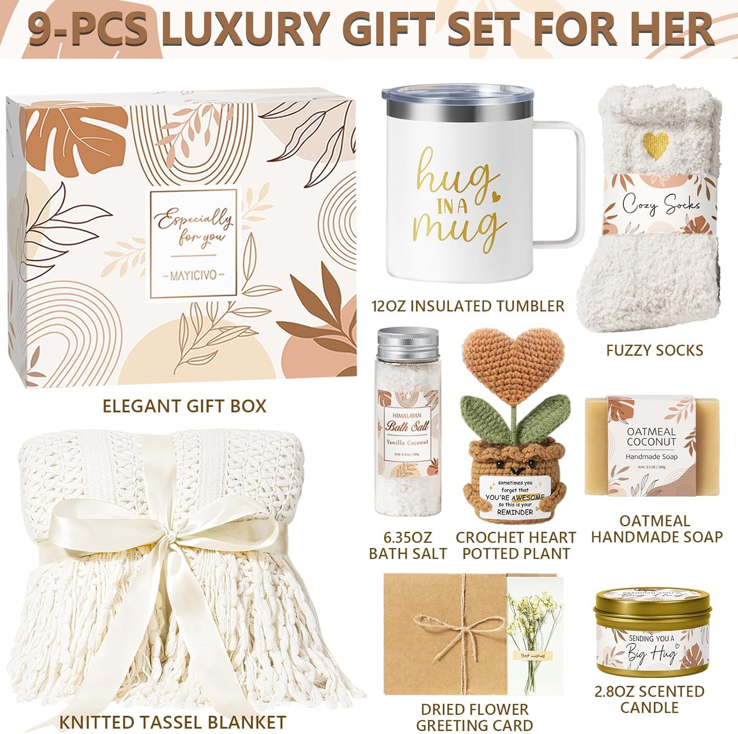 Self Care Gifts Get Well Soon Gift Baskets for Women, Easter Mothers Day Birthday Gifts for Women Care Package, Unique Sympathy Gift Basket Spa Thinking of You Gift Set for Mom Her Best Friend Sister - Image 2
