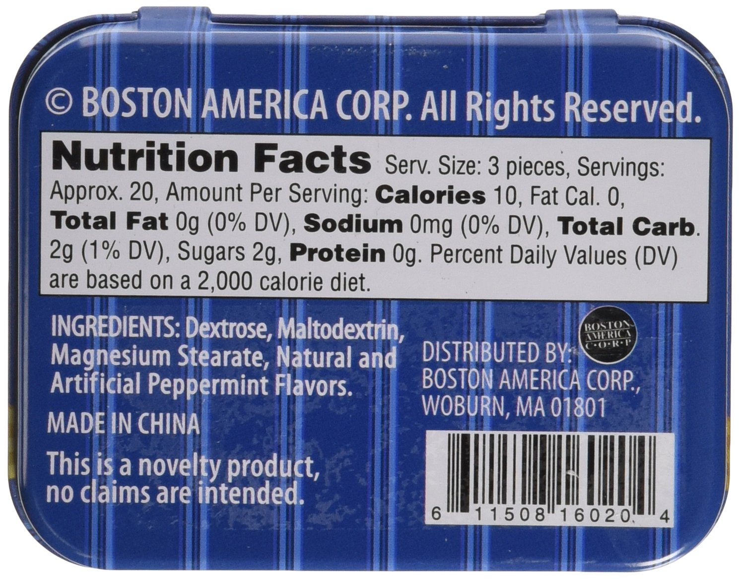 Boston America Gag Gifts Memory Mints, Sugar Candy for Senior Moments Fun Gag Tin - Image 2