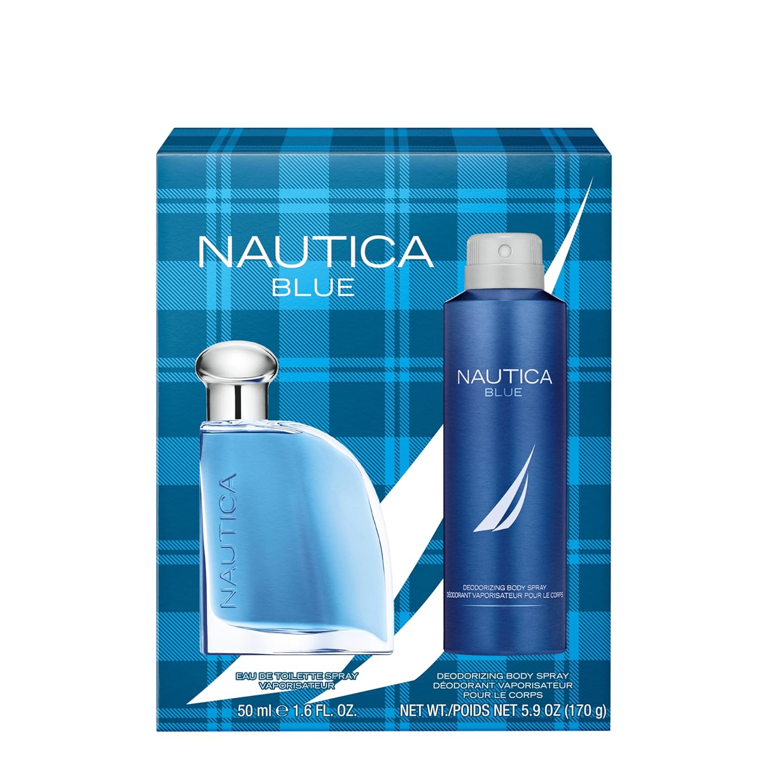 Nautica Blue Giftset 1.6 fl oz EDT + 6 oz Deodorizing Body Spray, Notes of Basil, Jasmine, and Cedarwood, Men's Fragrance, Long Lasting, Everyday Fragrance - Image 5