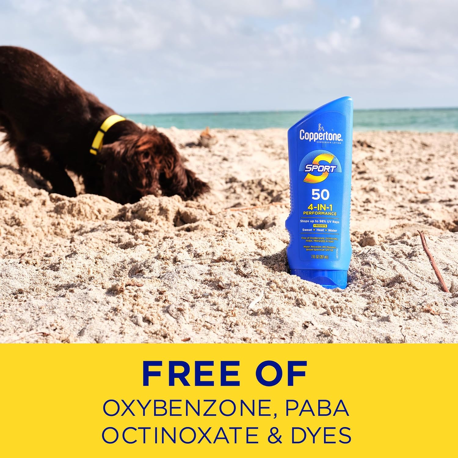 Coppertone SPORT Sunscreen Lotion Broad Spectrum SPF 50 (7 Fluid Ounce) (Packaging may vary) - Image 8