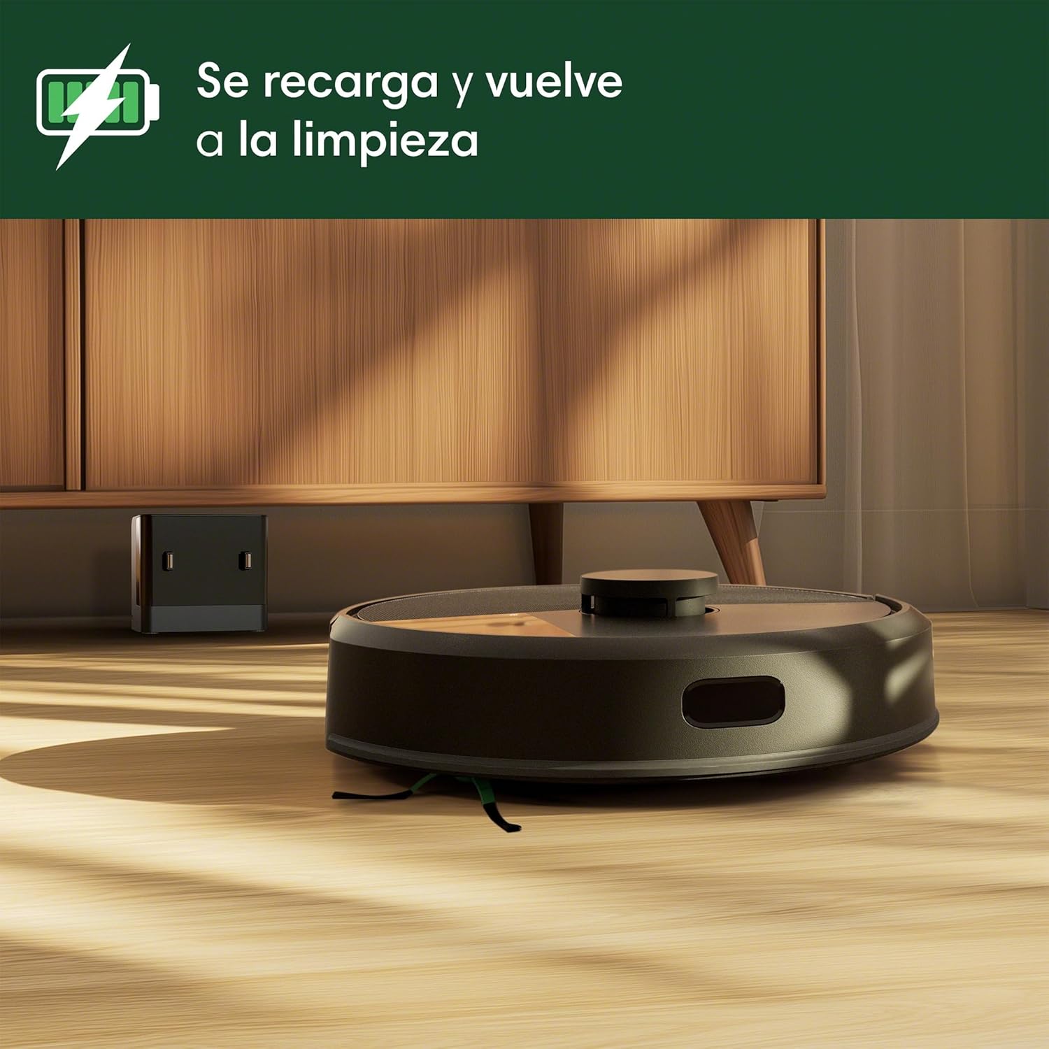iRobot Roomba 105 Combo Robot Vacuum & Mop - Easy to use, Intense Power-Lifting Suction, LiDAR Navigation, Multiple Cleaning Modes, Avoids Mopping Carpets, Self-Charging - Image 7