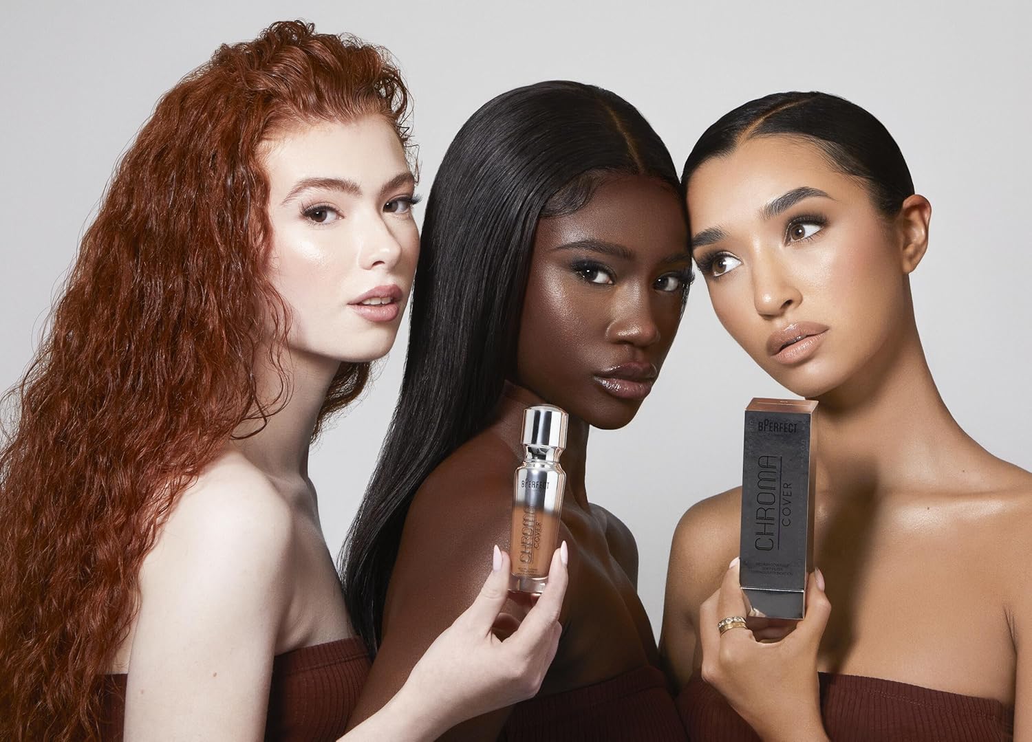 BPerfect Chroma Cover Luminous Foundation - Radiant Filter Finish, Buildable Coverage - Shade 10 - W4 Medium Warm Peach Tone - Image 4