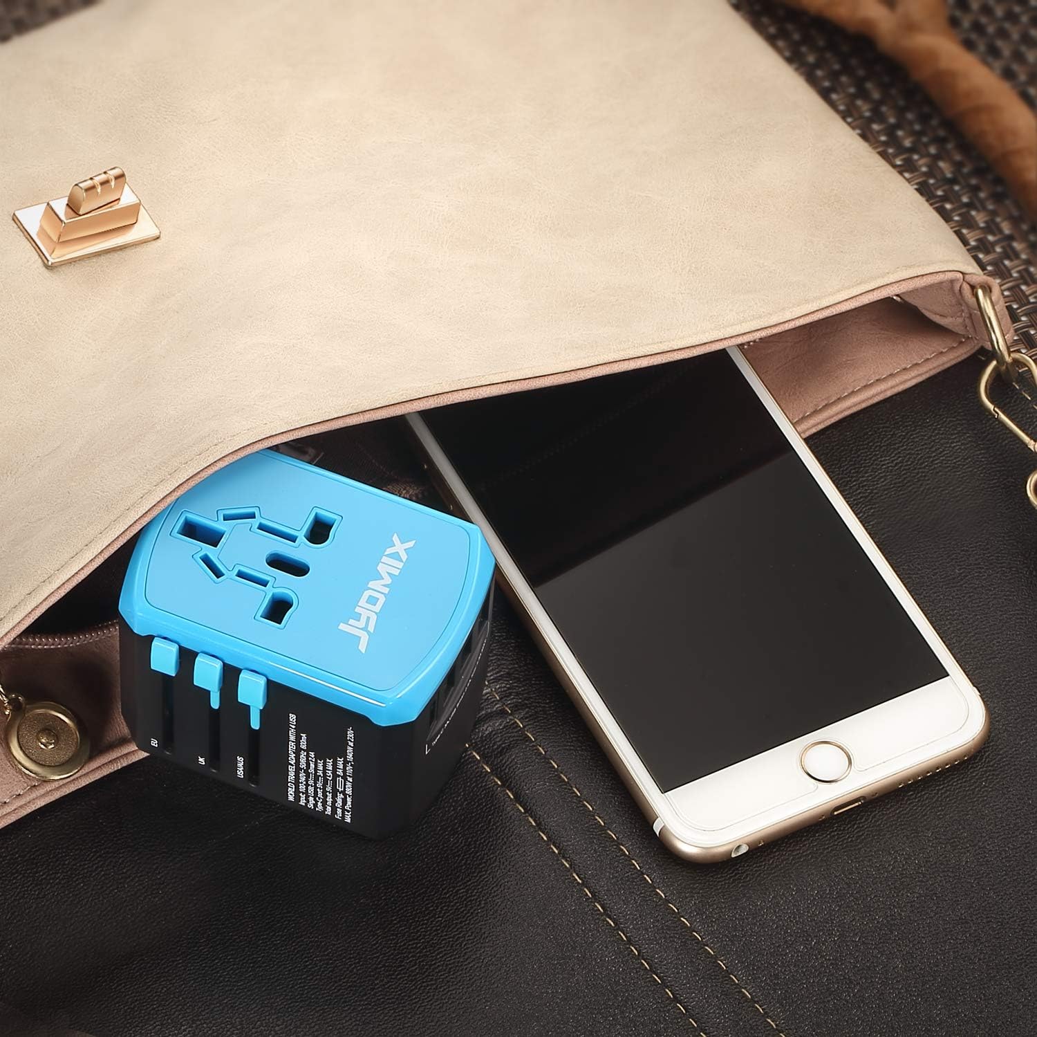 All in One Universal USB Travel Power Adapter with 3 USB Port and Type-C International Wall Charger Worldwide AC Power Plug 8 Pin AC Socket for Multi-Nation Travel UK, EU, AU, Asia - Image 8