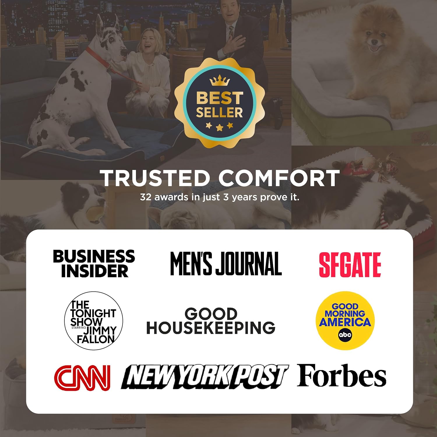 Bedsure Orthopedic Dog Beds Large Sized Dog - Washable Large Dog Cat Bed Waterproof, Comfort Dogs Couch Sofa with Washable Removable Cover, Pet Bed with Nonskid Bottom, Grey, 35" - Image 2