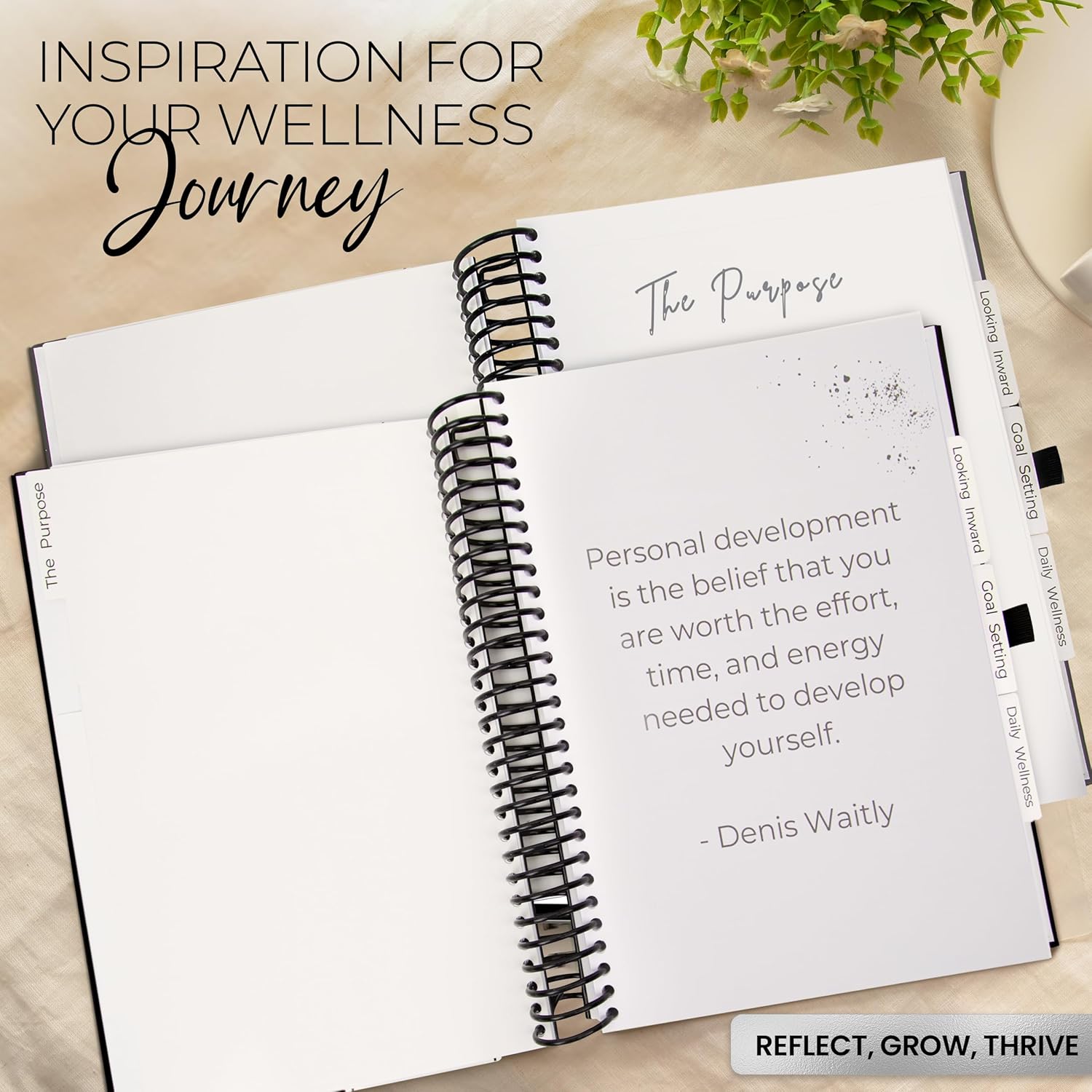 Wellness Journal – Daily Self Care Lifestyle Planner to Support Overall Health – Self Love Diary to Practice Gratitude, Goal Setting, Reflection, & Mindfulness for My Best Self - Image 5