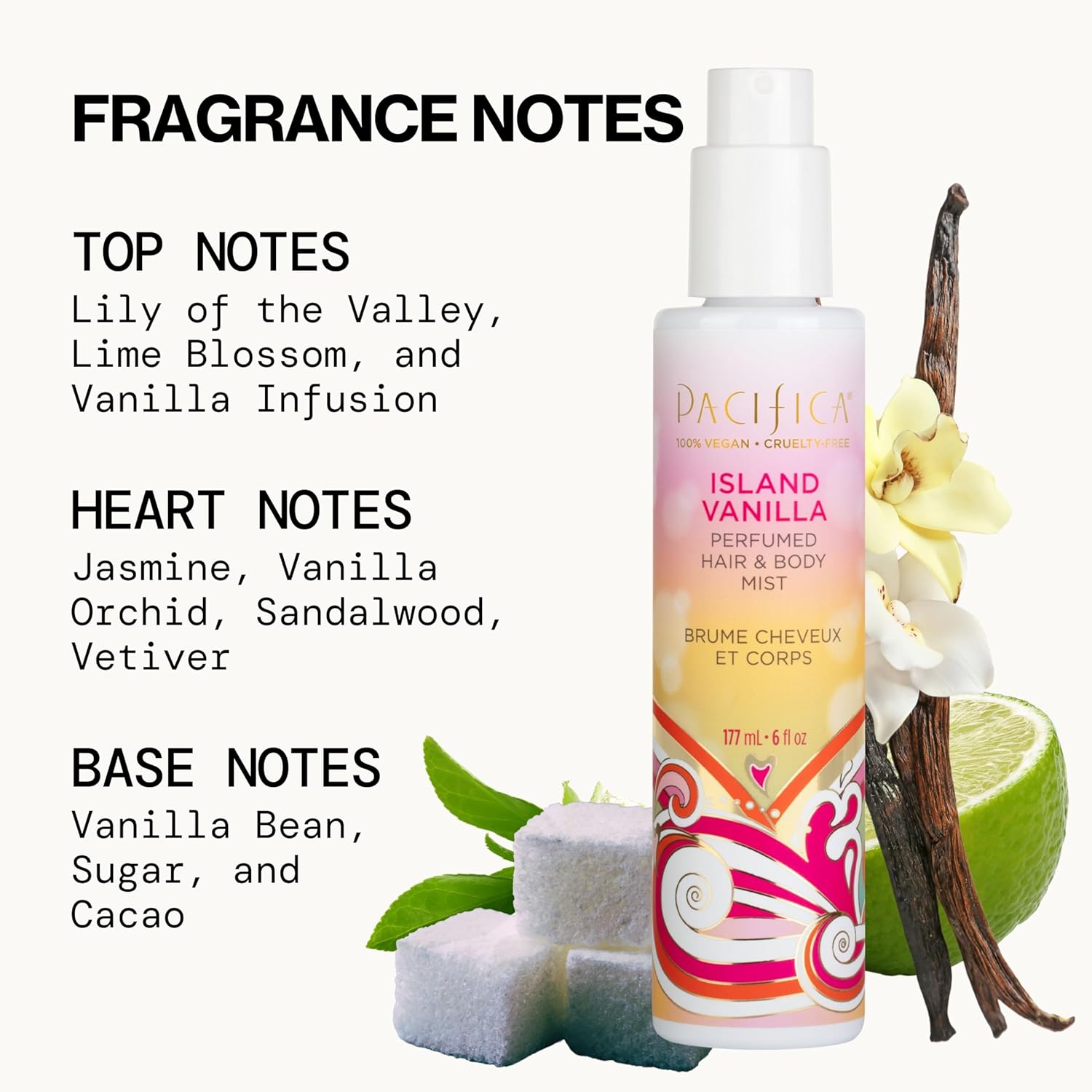 Pacifica Island Vanilla Hair Mist Perfume and Full Body Spray for Women - Fragrance Spray for A Mood-Lifting Experience, Paraben-Free, Clean Beauty No Alcohol, Vegan & Cruelty-Free, 6 oz oz - Image 7